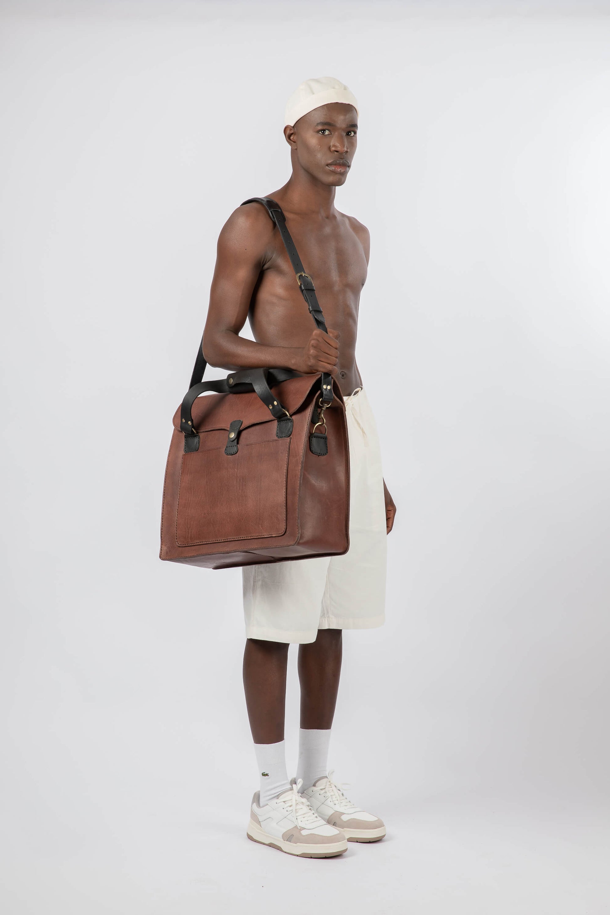 Leather Architect Portfolio Bag Chestnut