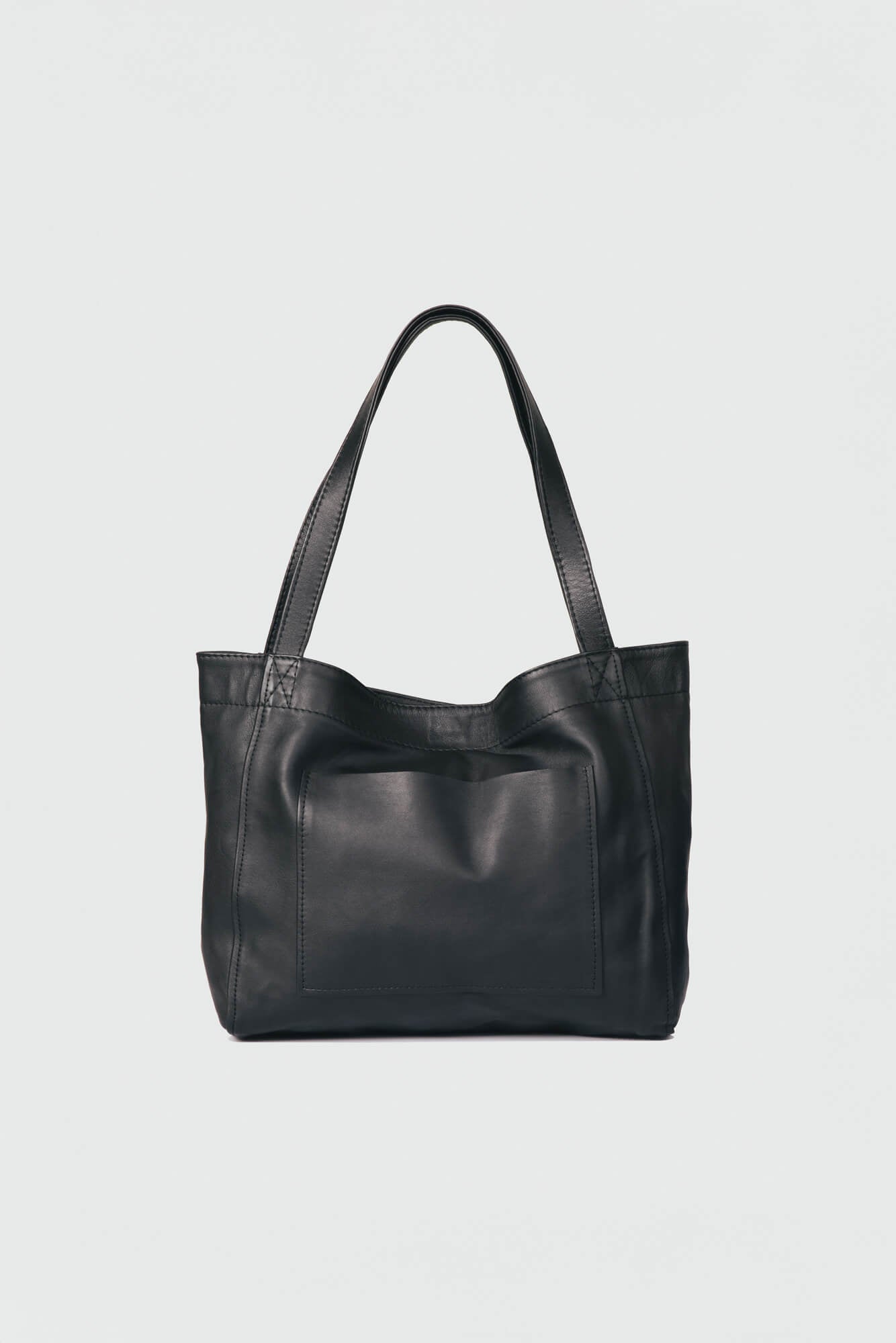 Soft Leather Medium Tote Black