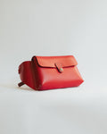 Leather Belt Bag Red