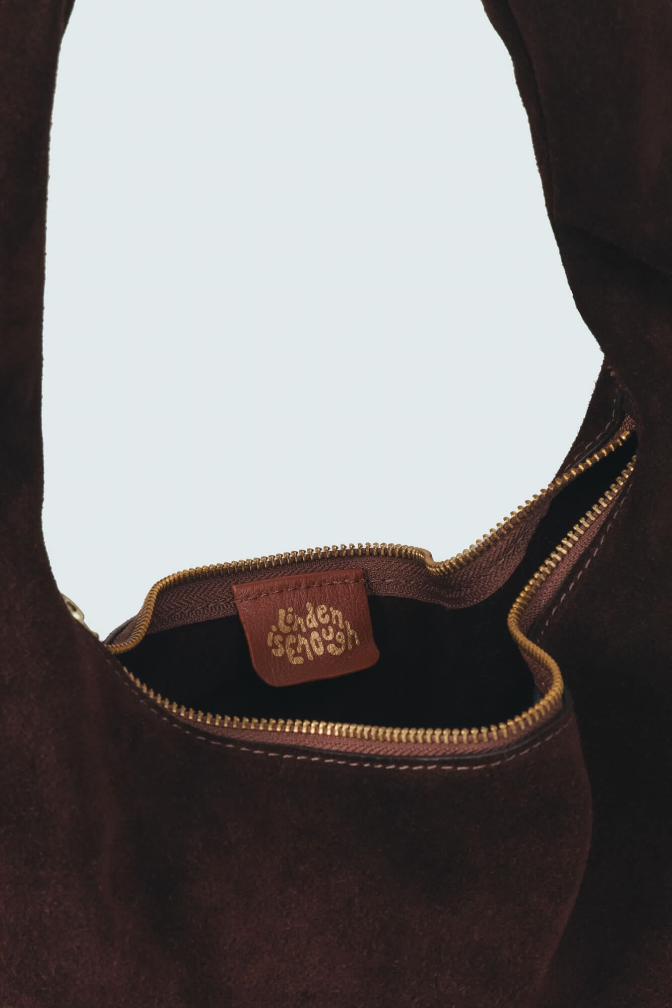 Suede Slouchy Shoulder Bag Chestnut