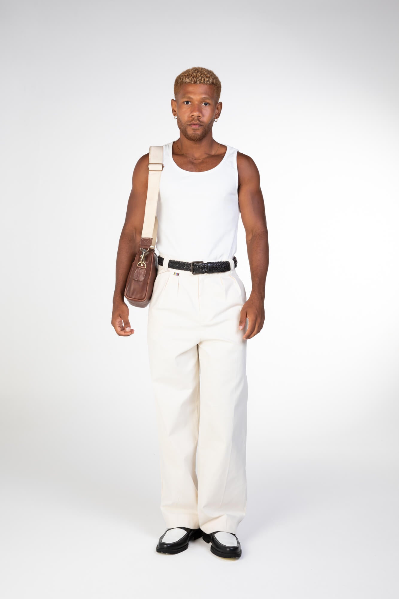 Soft Leather Crossbody Pouch Chestnut