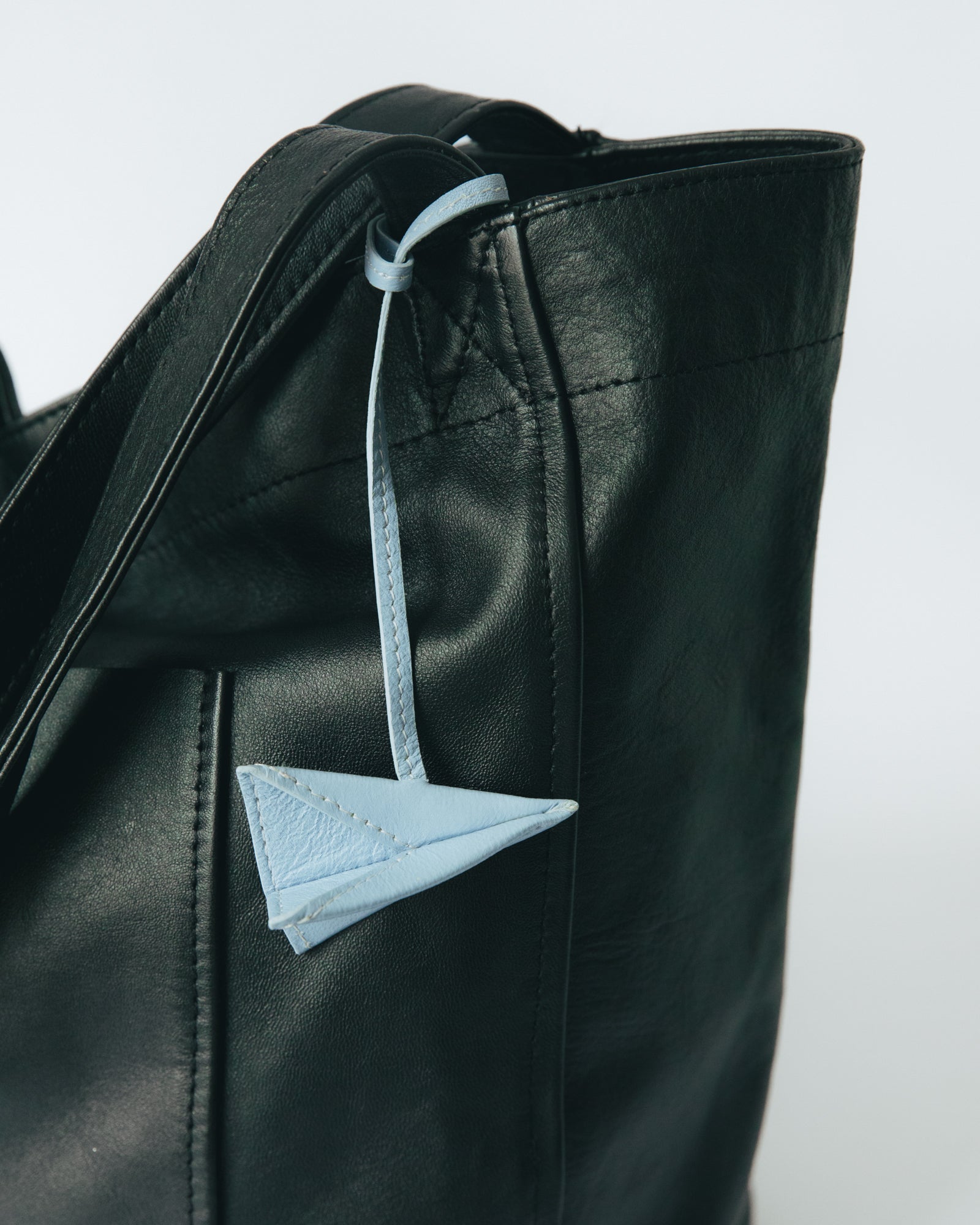 Paper Airplane Bag Charm Blue Jeans