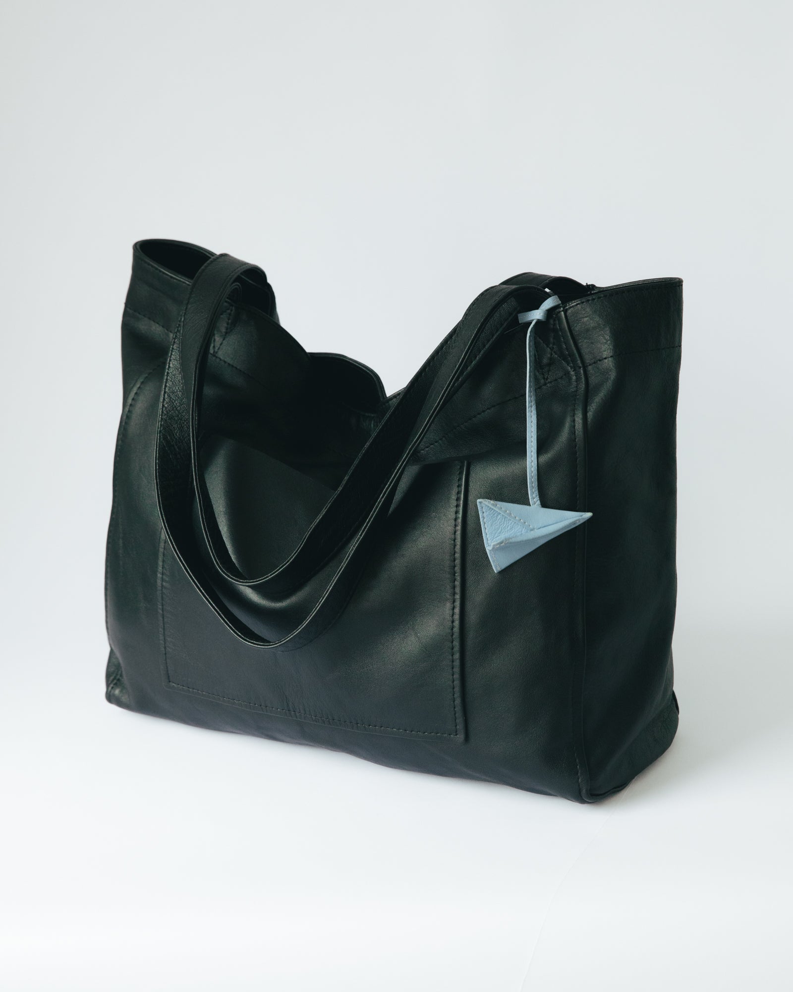 Paper Airplane Bag Charm Blue Jeans