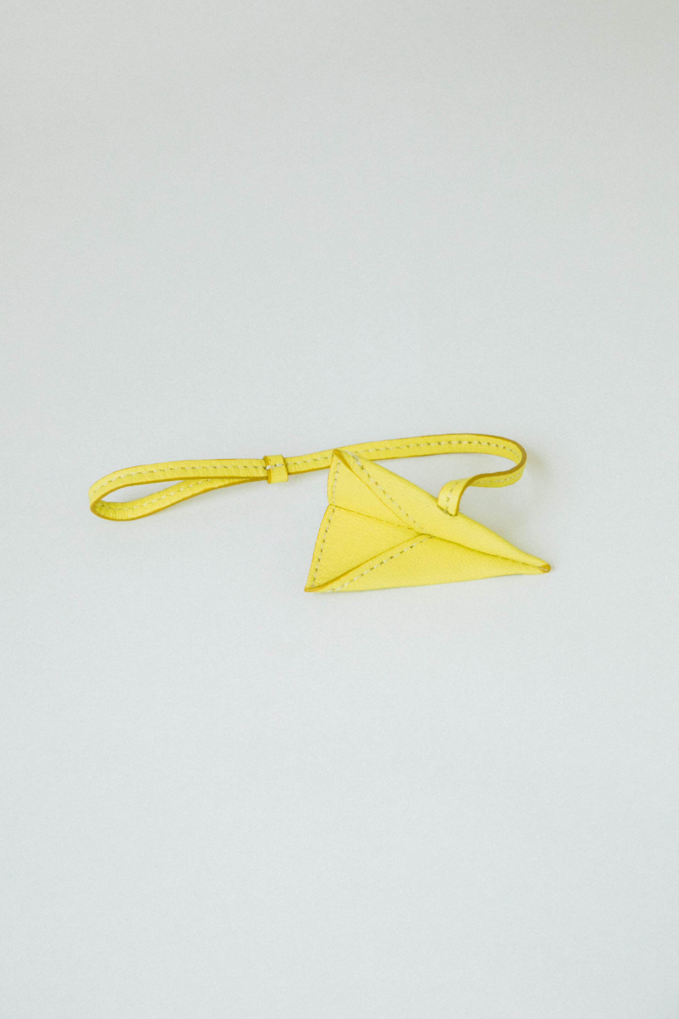 Paper Airplane Bag Charm Butter Yellow
