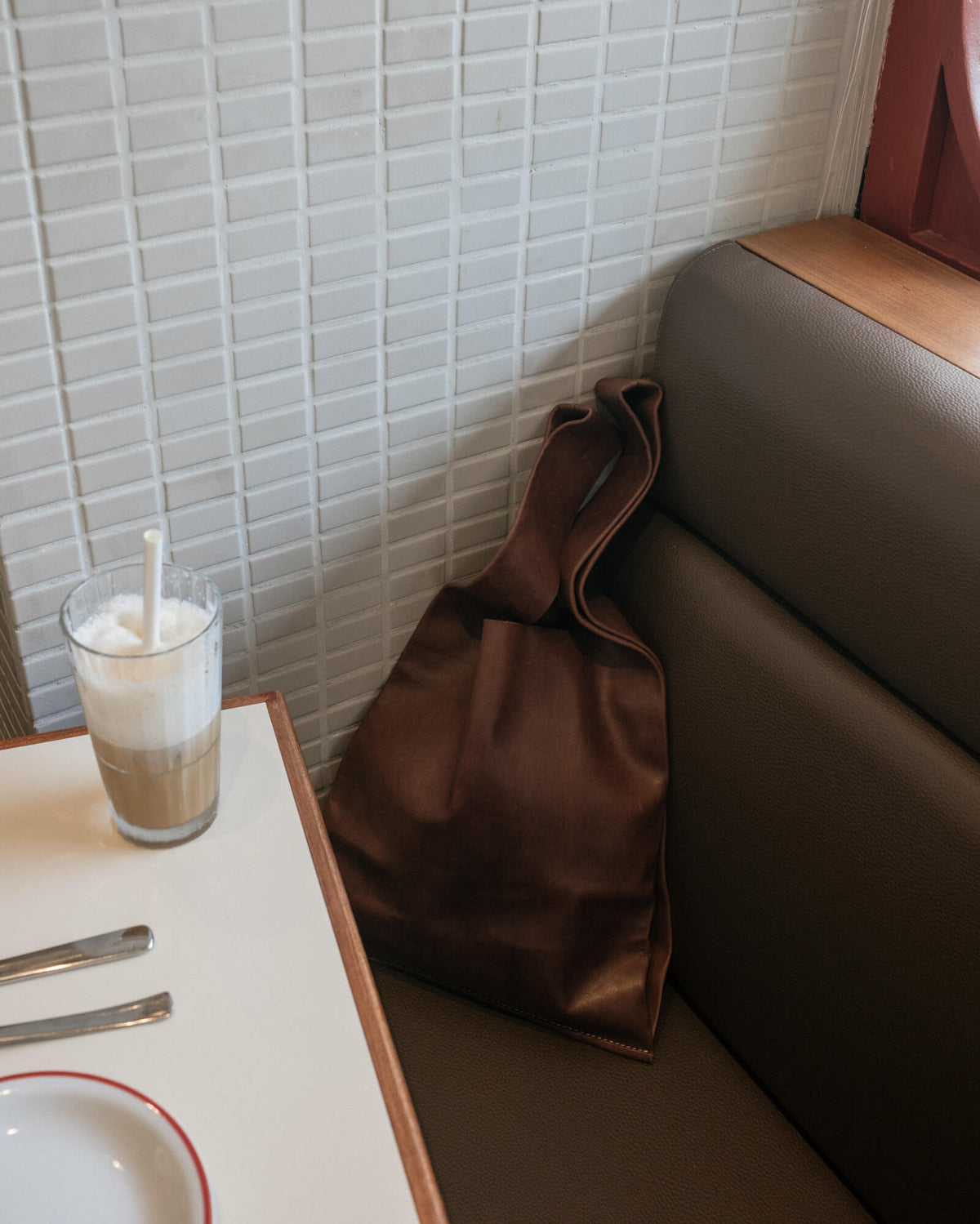 Soft Leather Market Bag Chestnut
