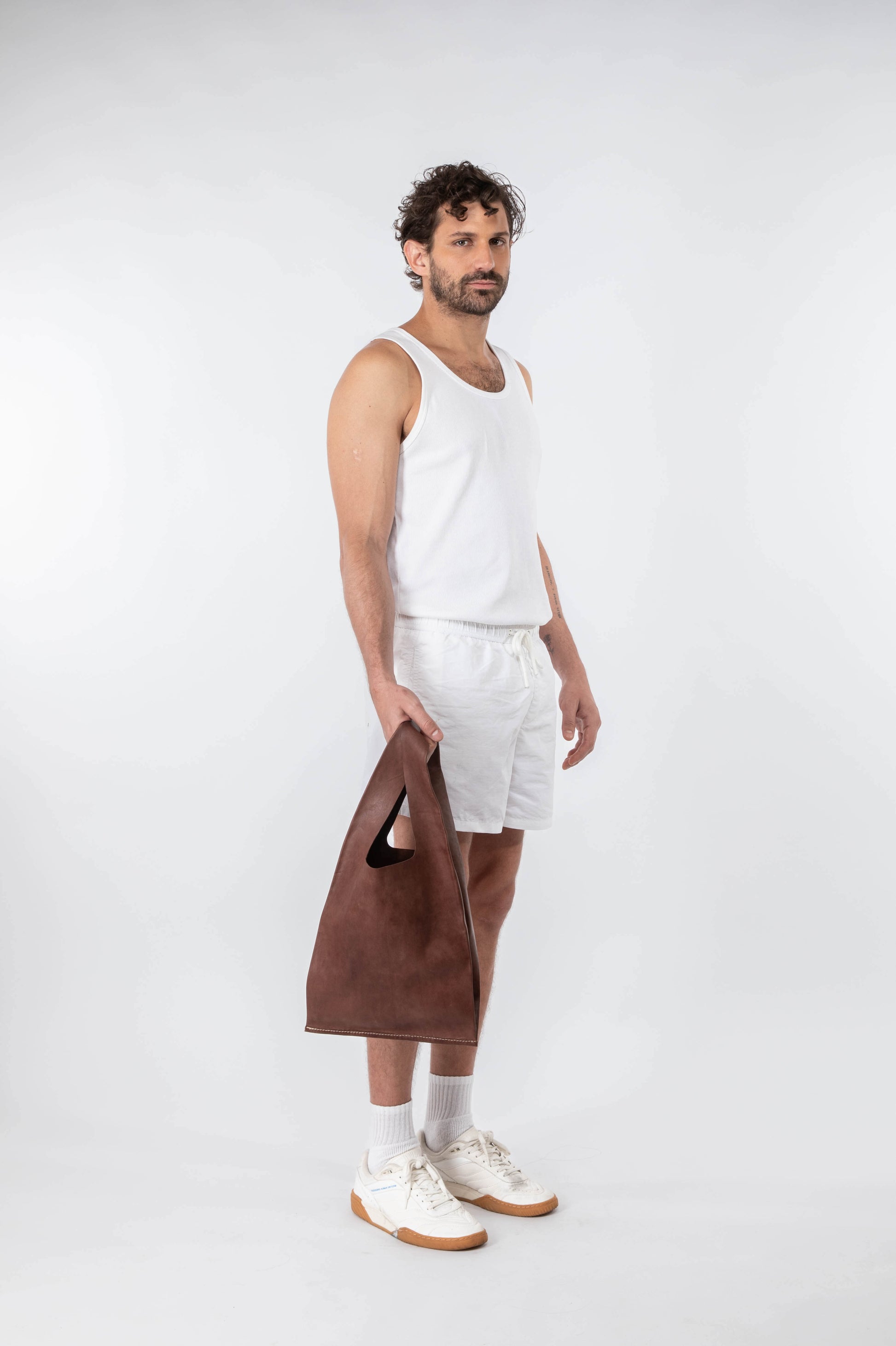Soft Leather Market Bag Chestnut