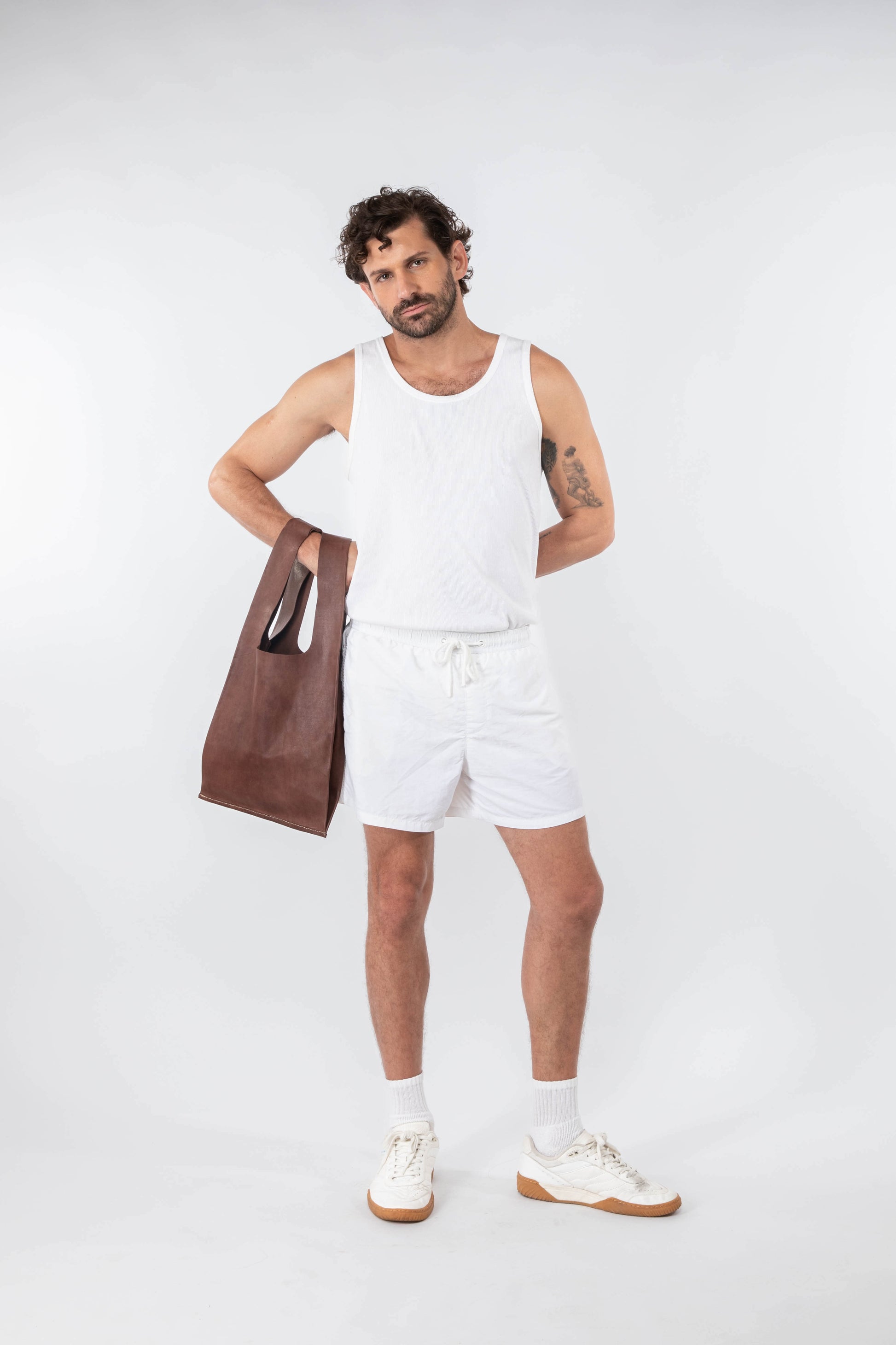 Soft Leather Market Bag Chestnut