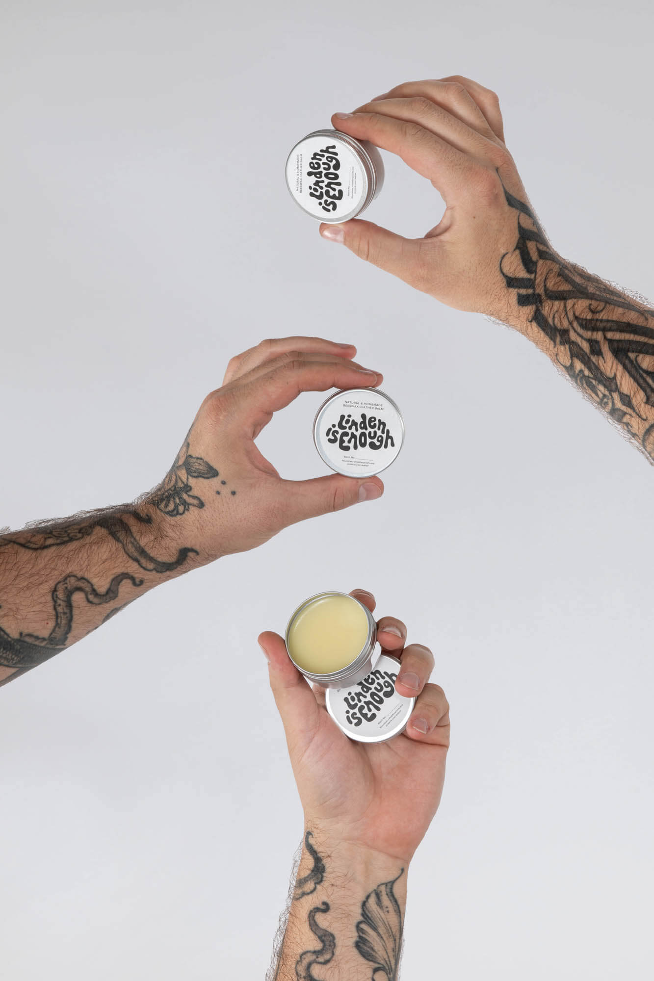 Beeswax Leather Balm Set of 3