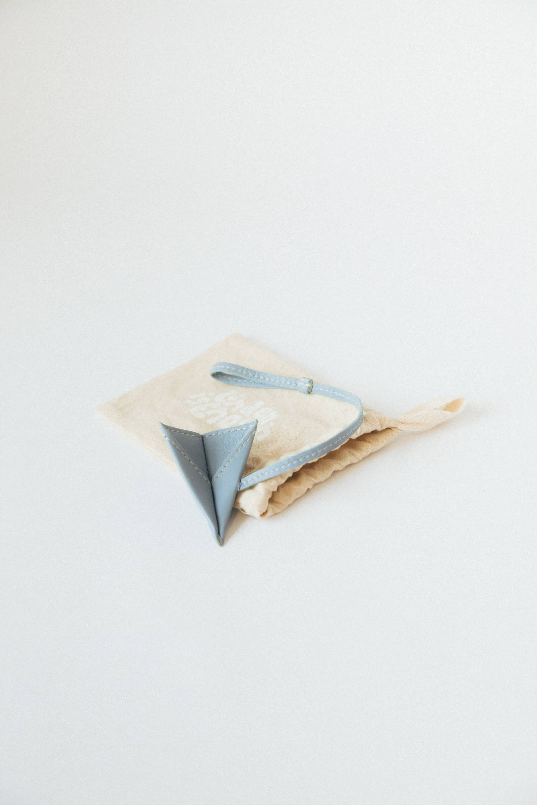 Paper Airplane Bag Charm Blue Jeans