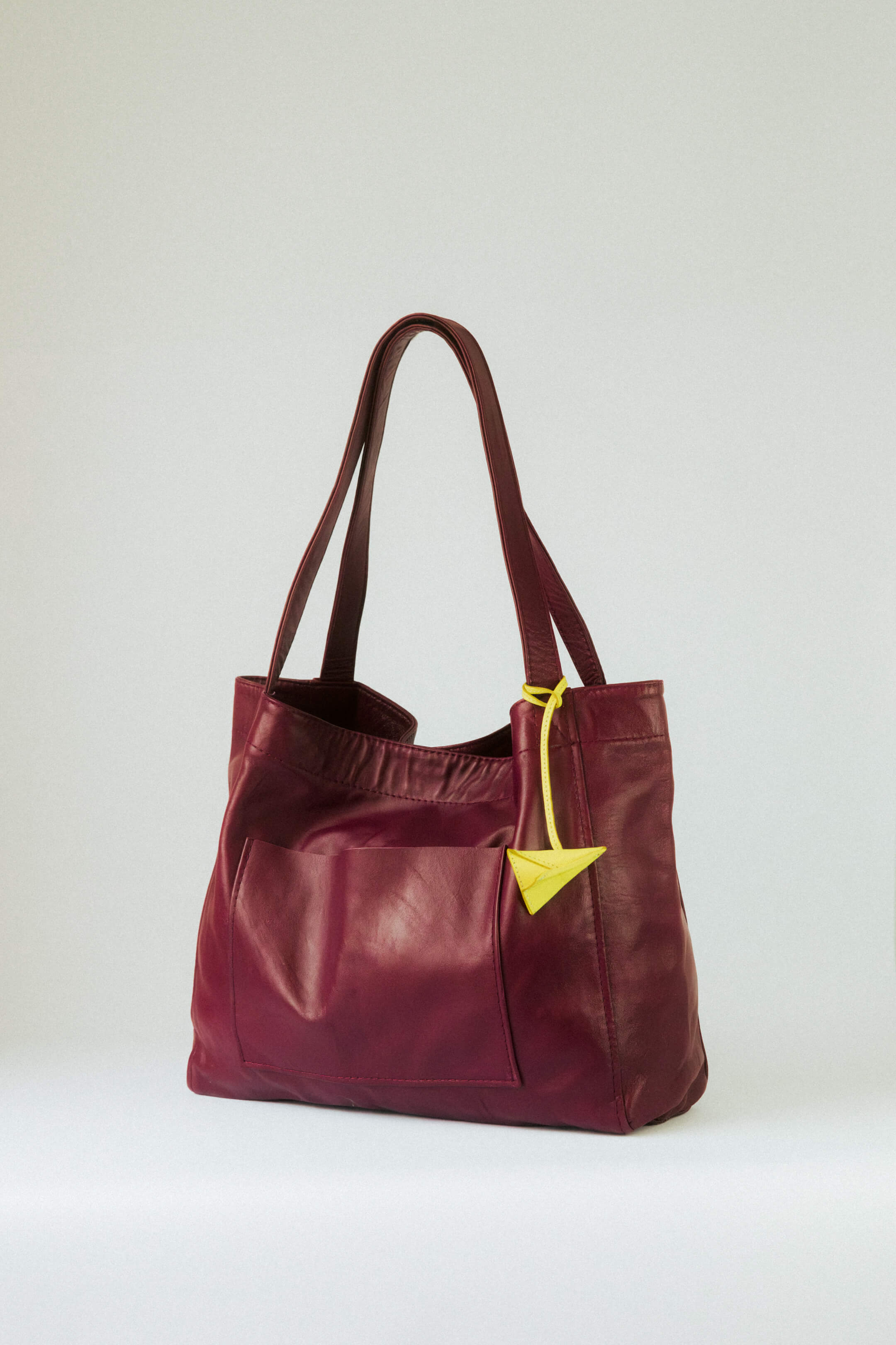 Paper Airplane Bag Charm Butter Yellow