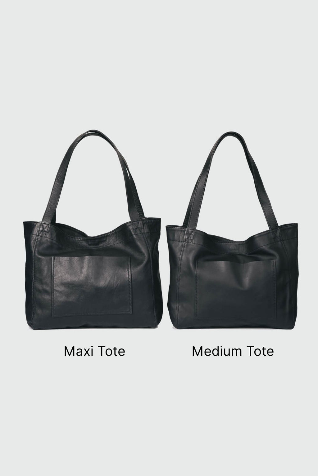 Soft Leather Maxi Tote Chestnut