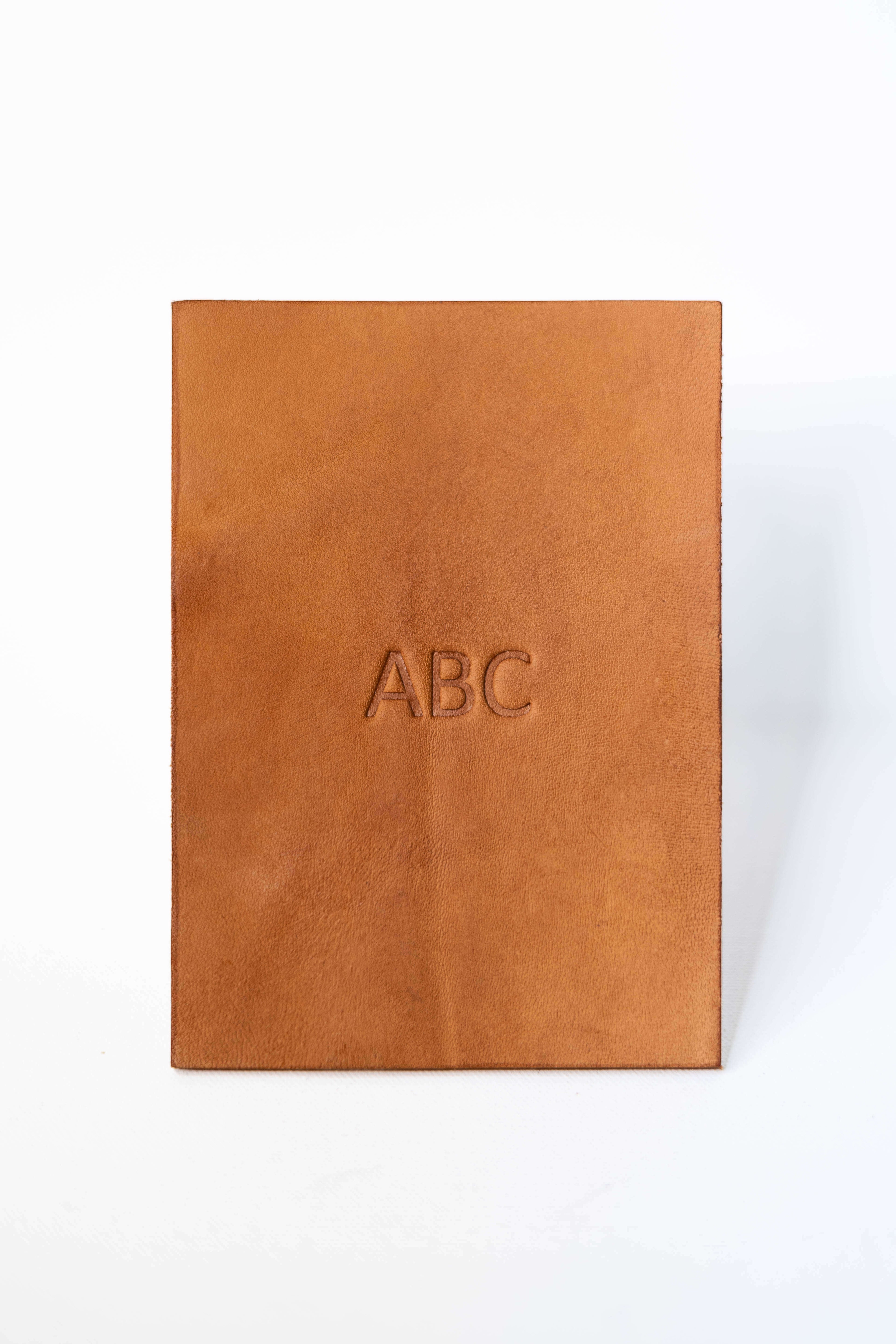 Leather Pencil Case Cognac