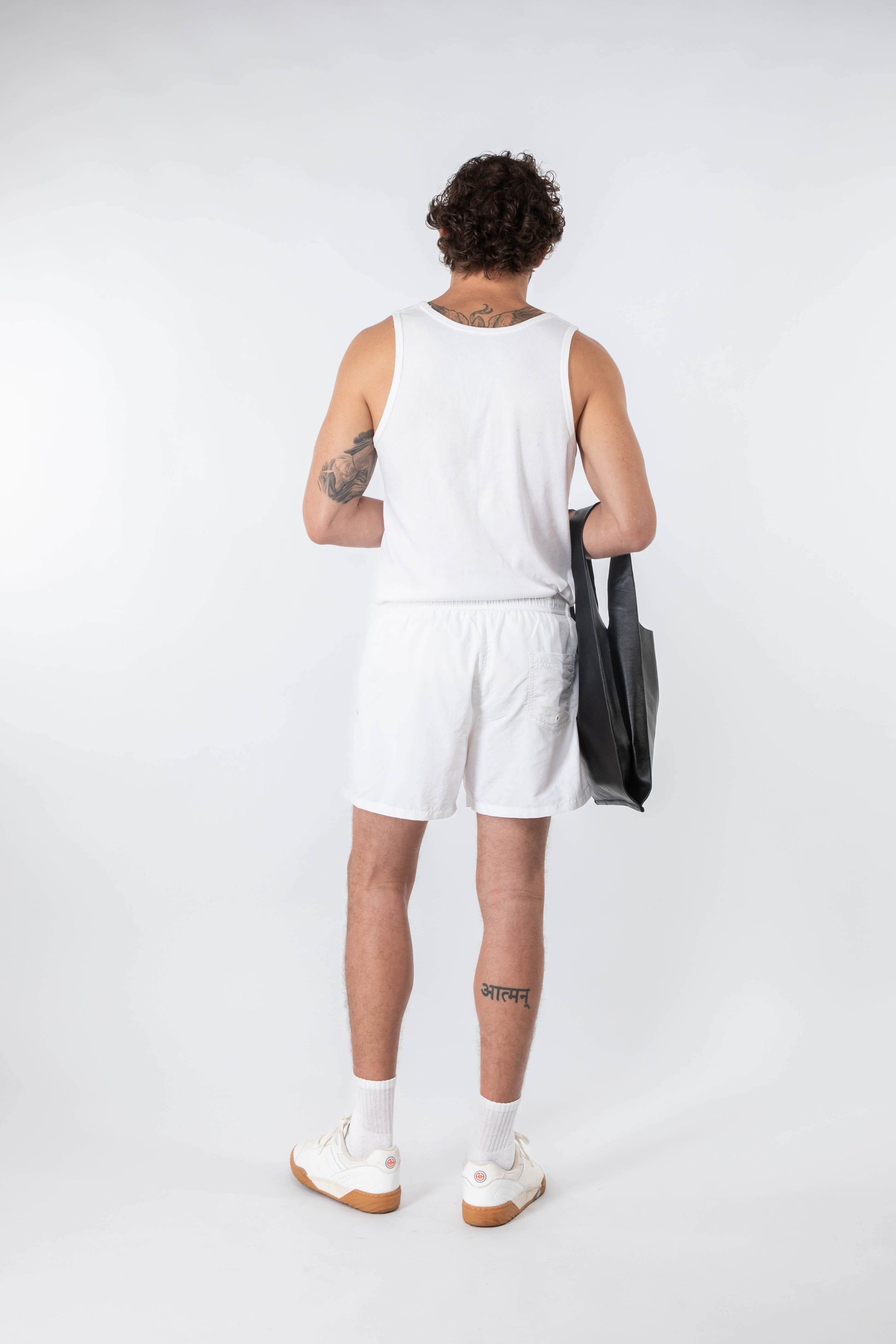 Soft Leather Market Bag Black