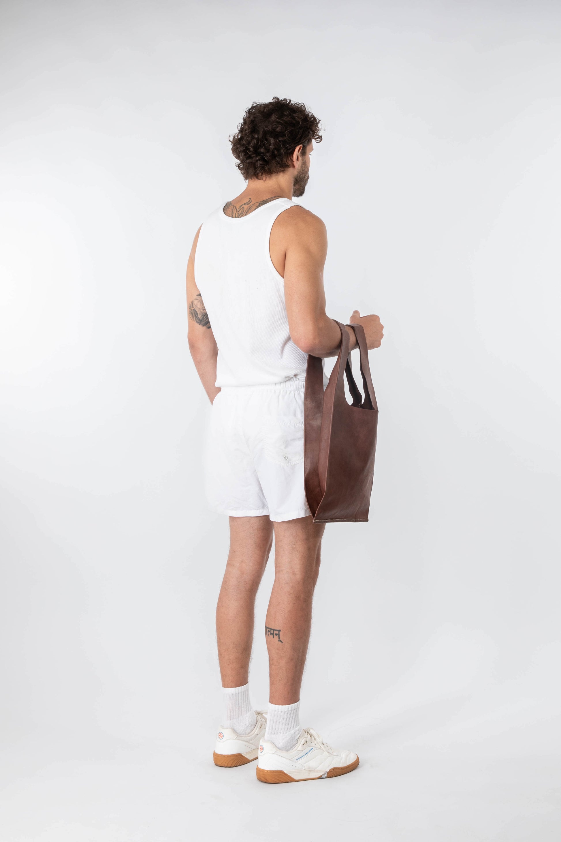Soft Leather Market Bag Chestnut
