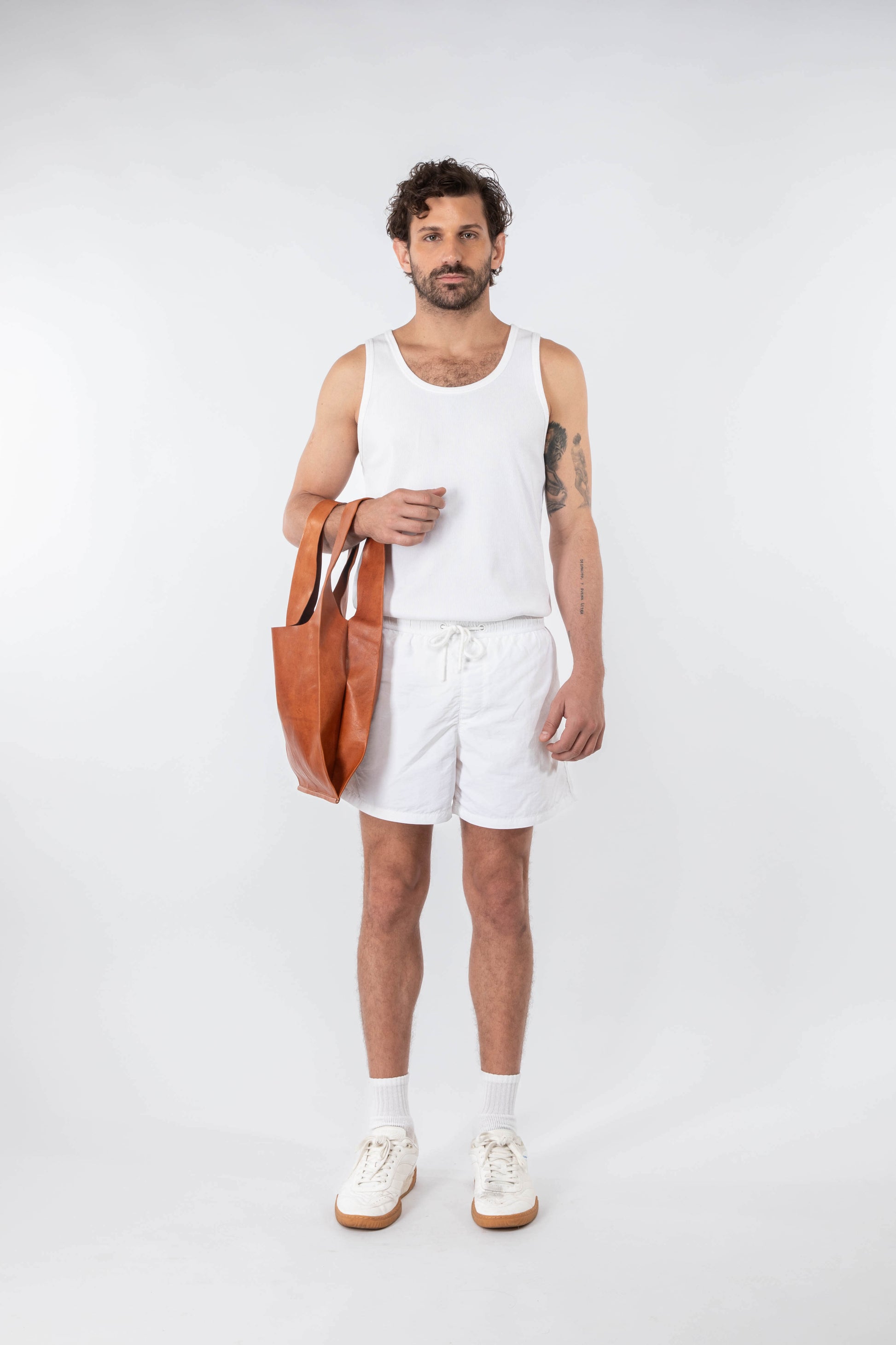 Soft Leather Market Bag Cognac