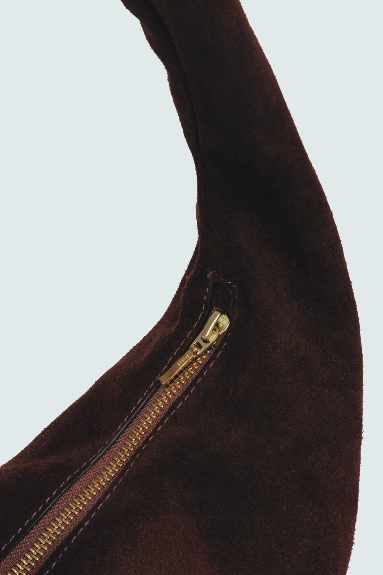 Suede Slouchy Shoulder Bag Chestnut