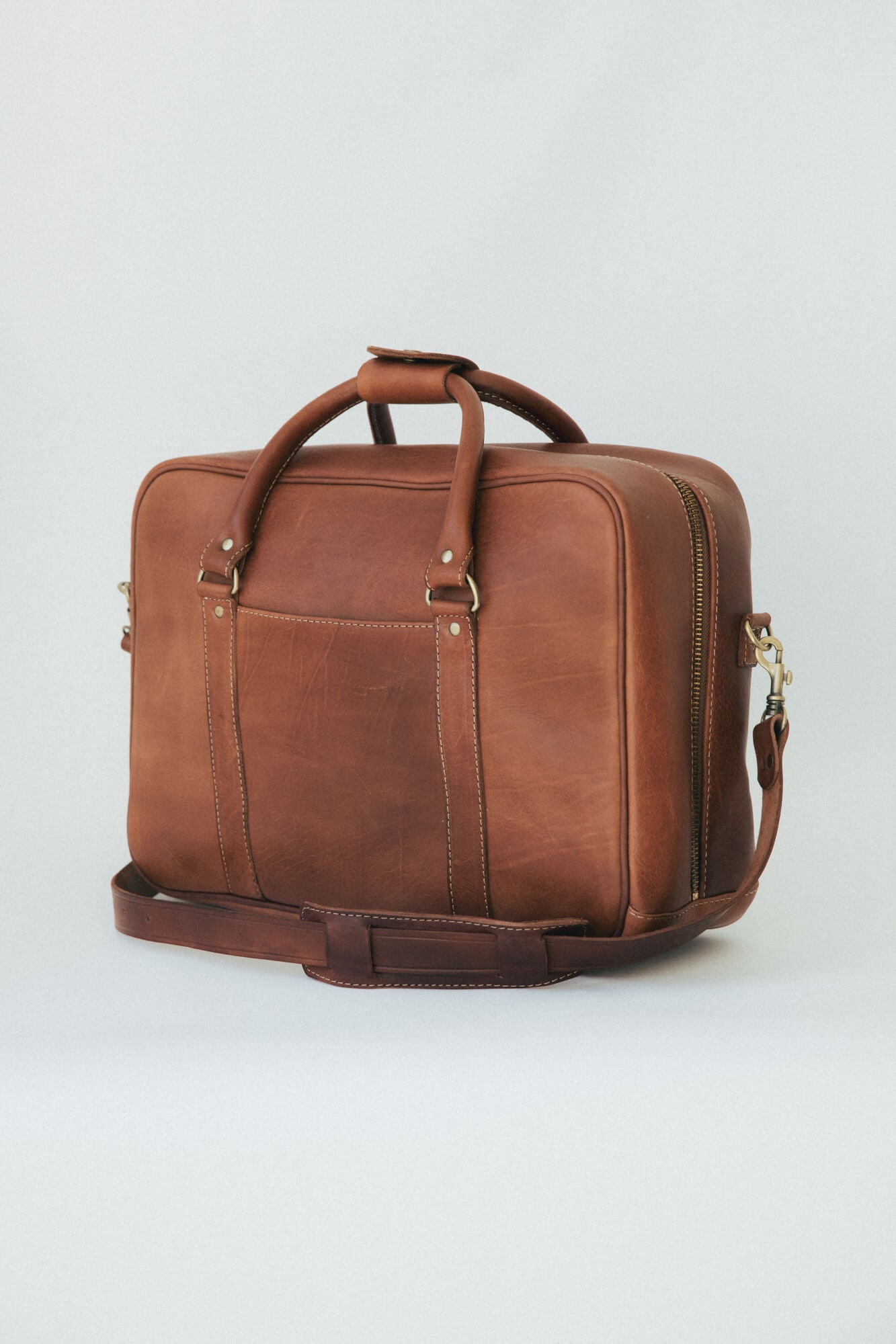 Leather Cabin Bag Chestnut