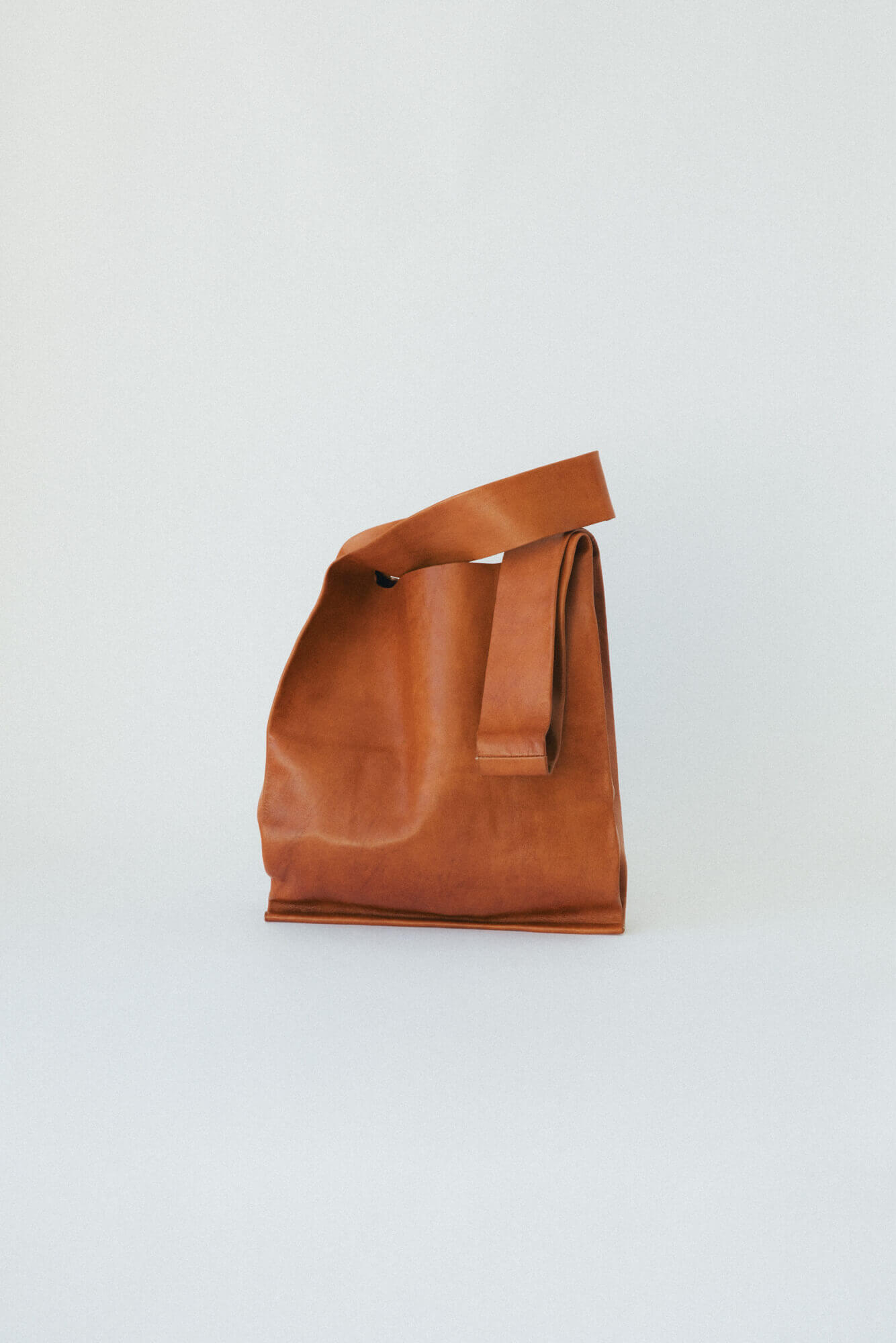 Soft Leather Market Bag Cognac