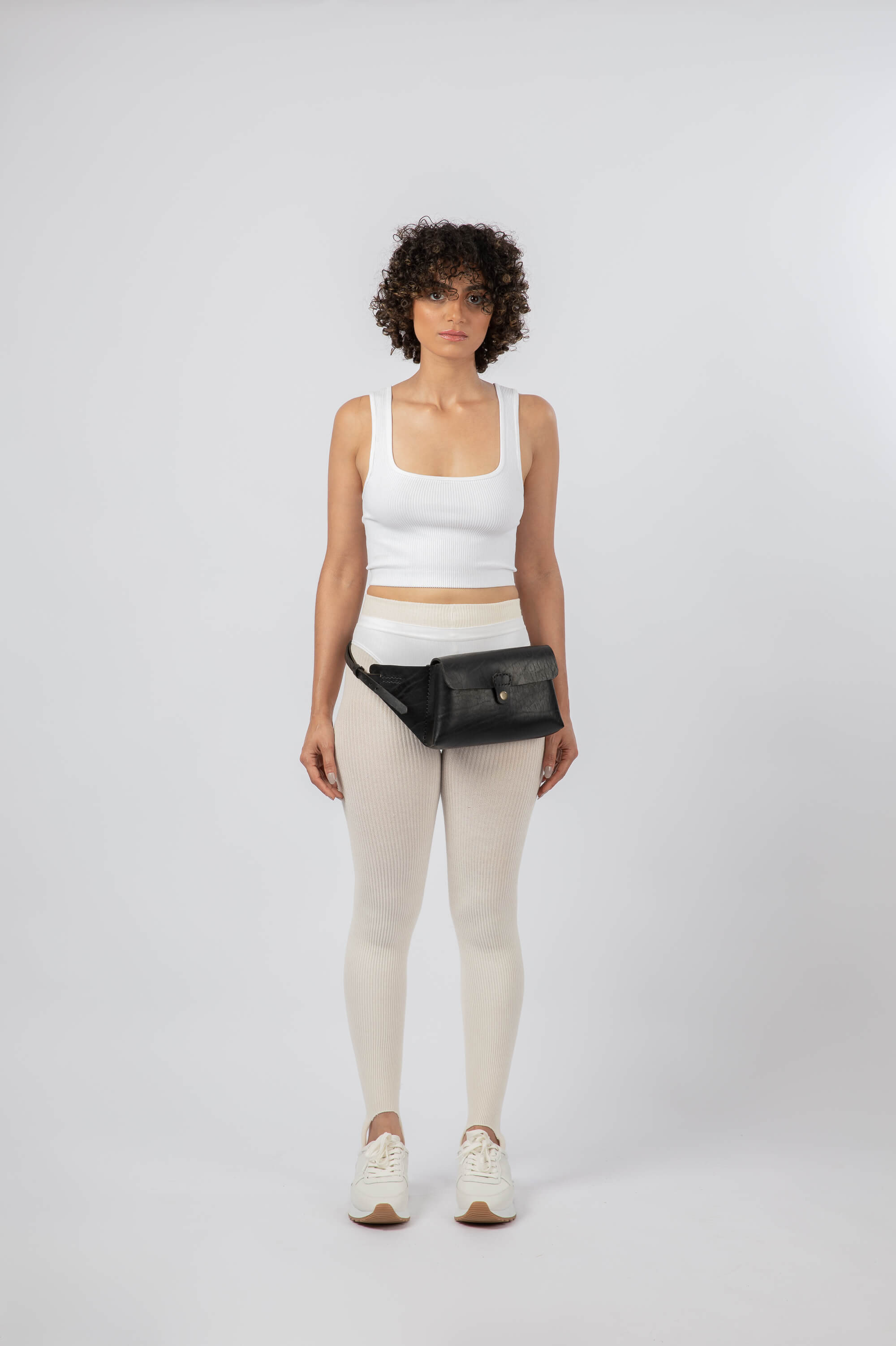 Leather Belt Bag Black