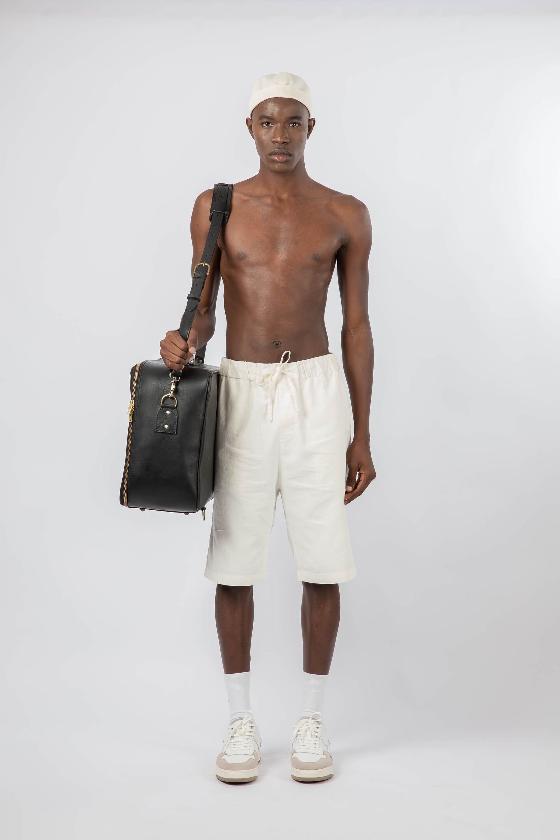 Leather Suitcase Black
