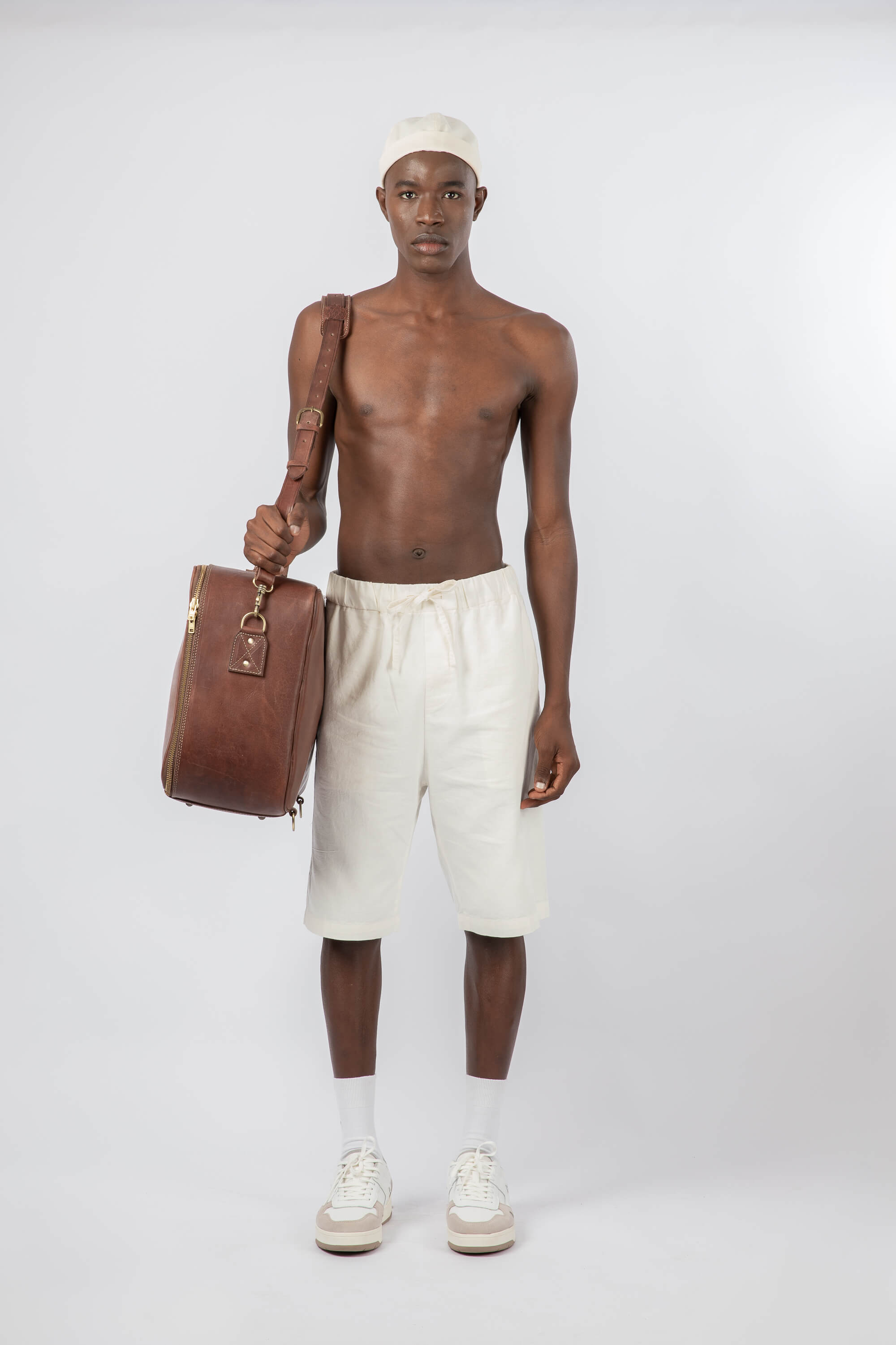 Leather Suitcase Chestnut