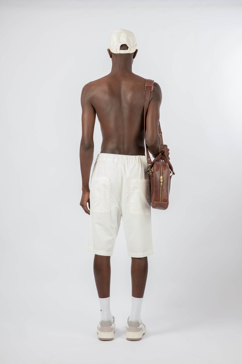 Slim Leather Laptop Bag Chestnut