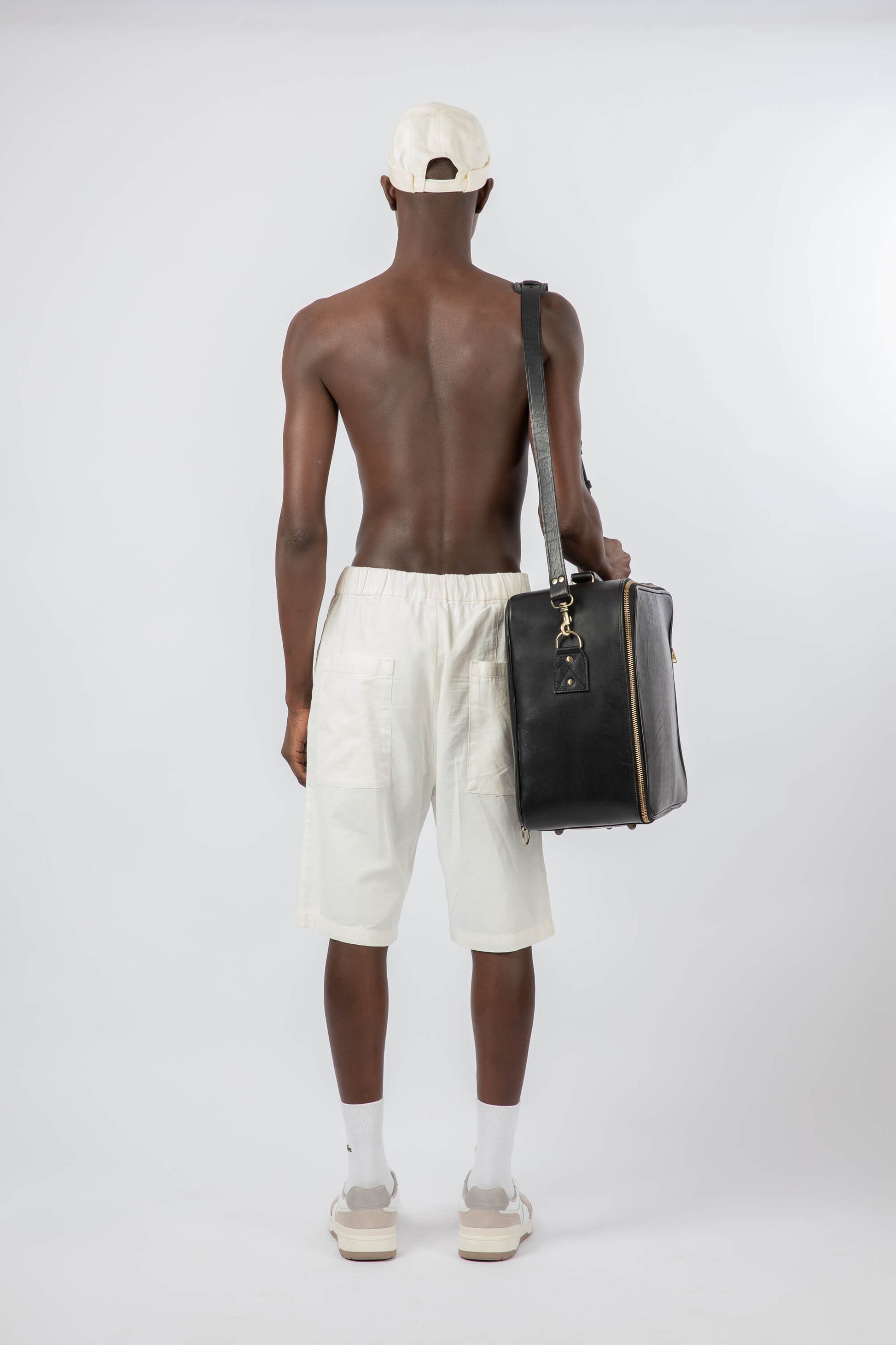 Leather Suitcase Black
