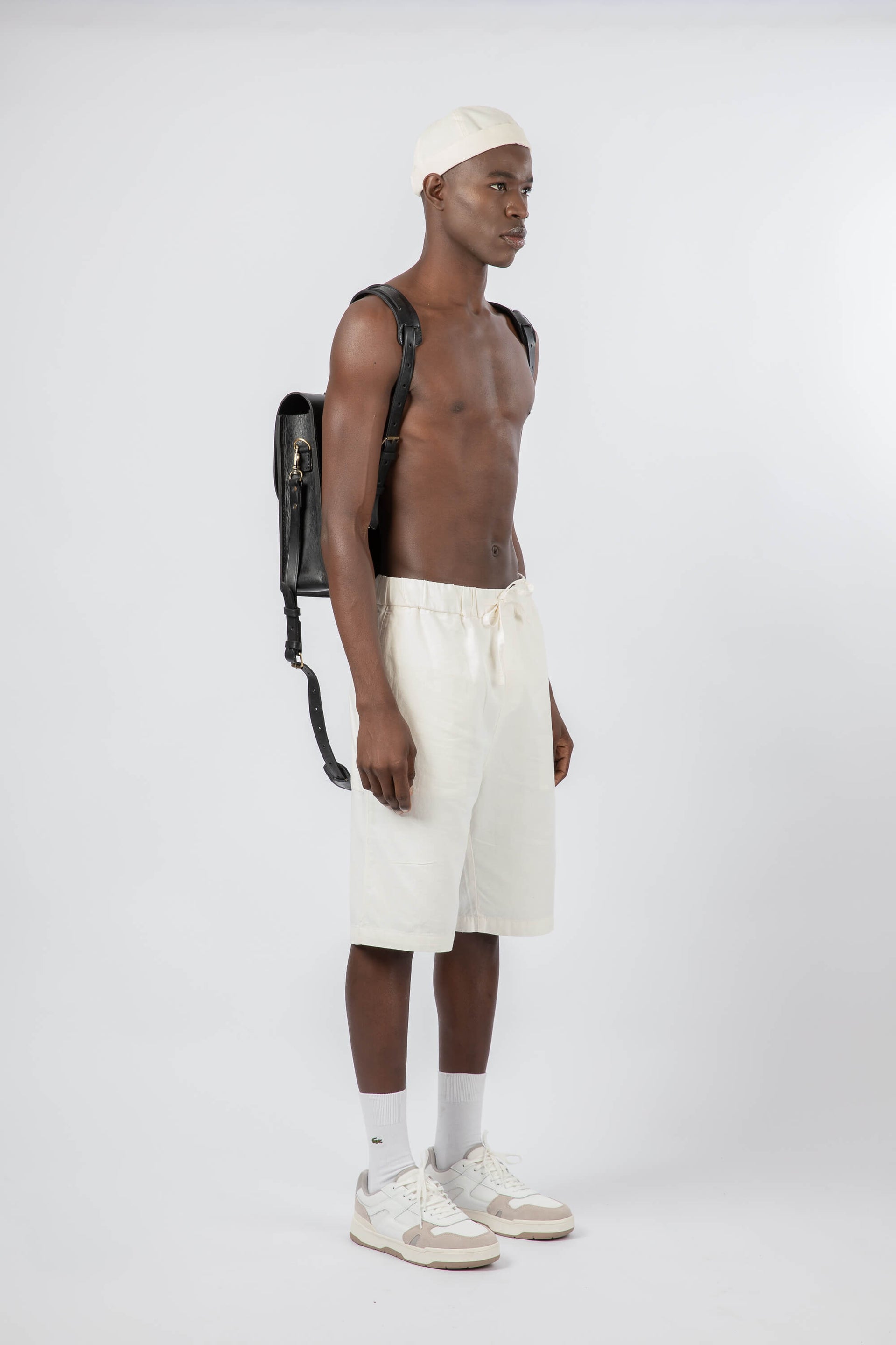 Leather Backpack Straps for Messenger Bag Black