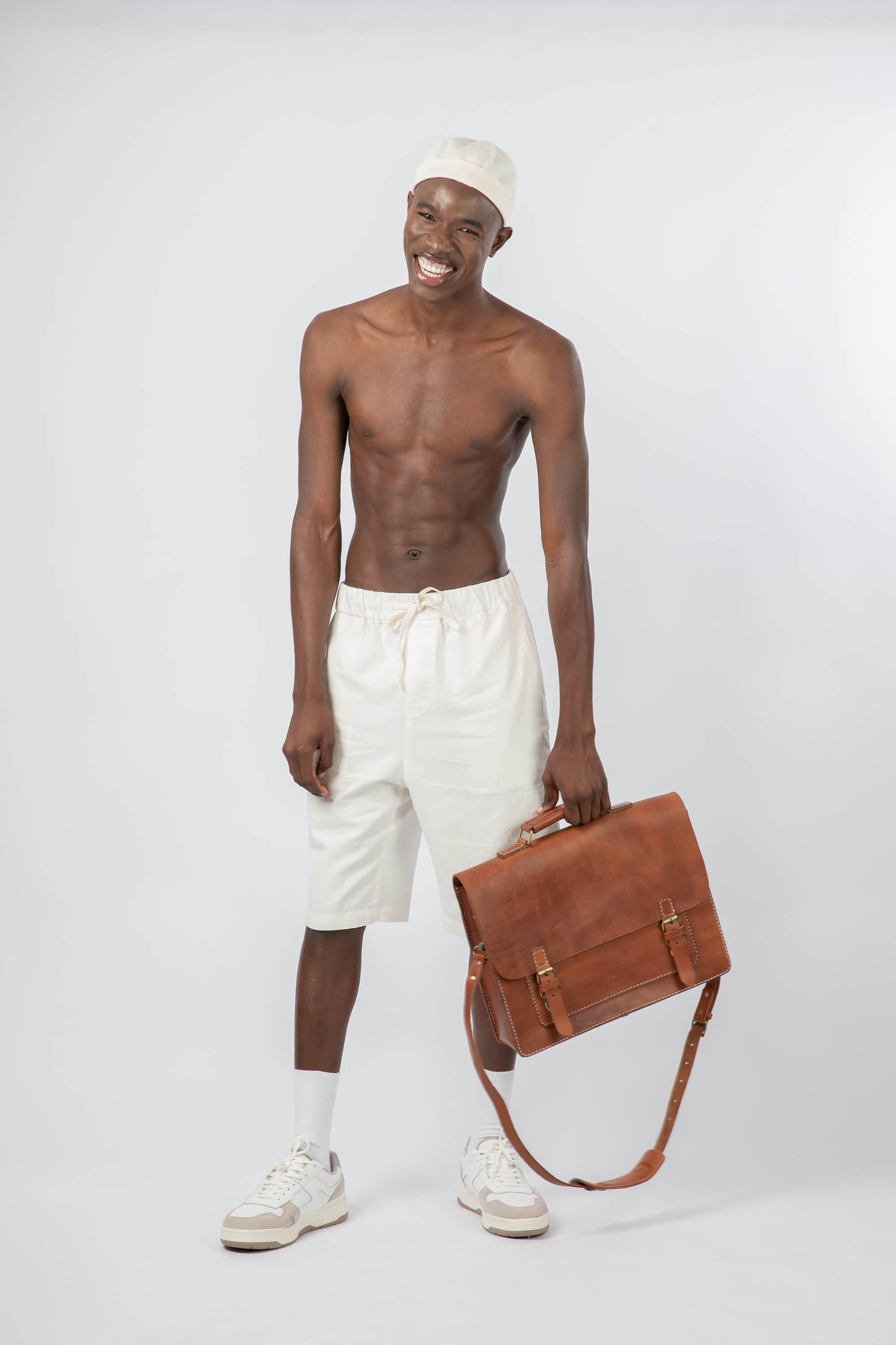 Full grain 2025 leather messenger bag