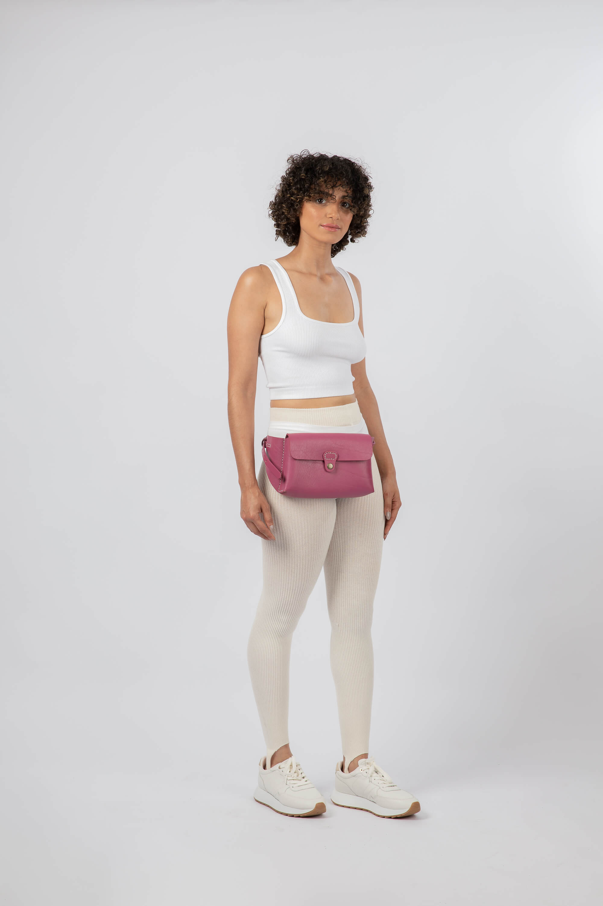 Leather Belt Bag Pink