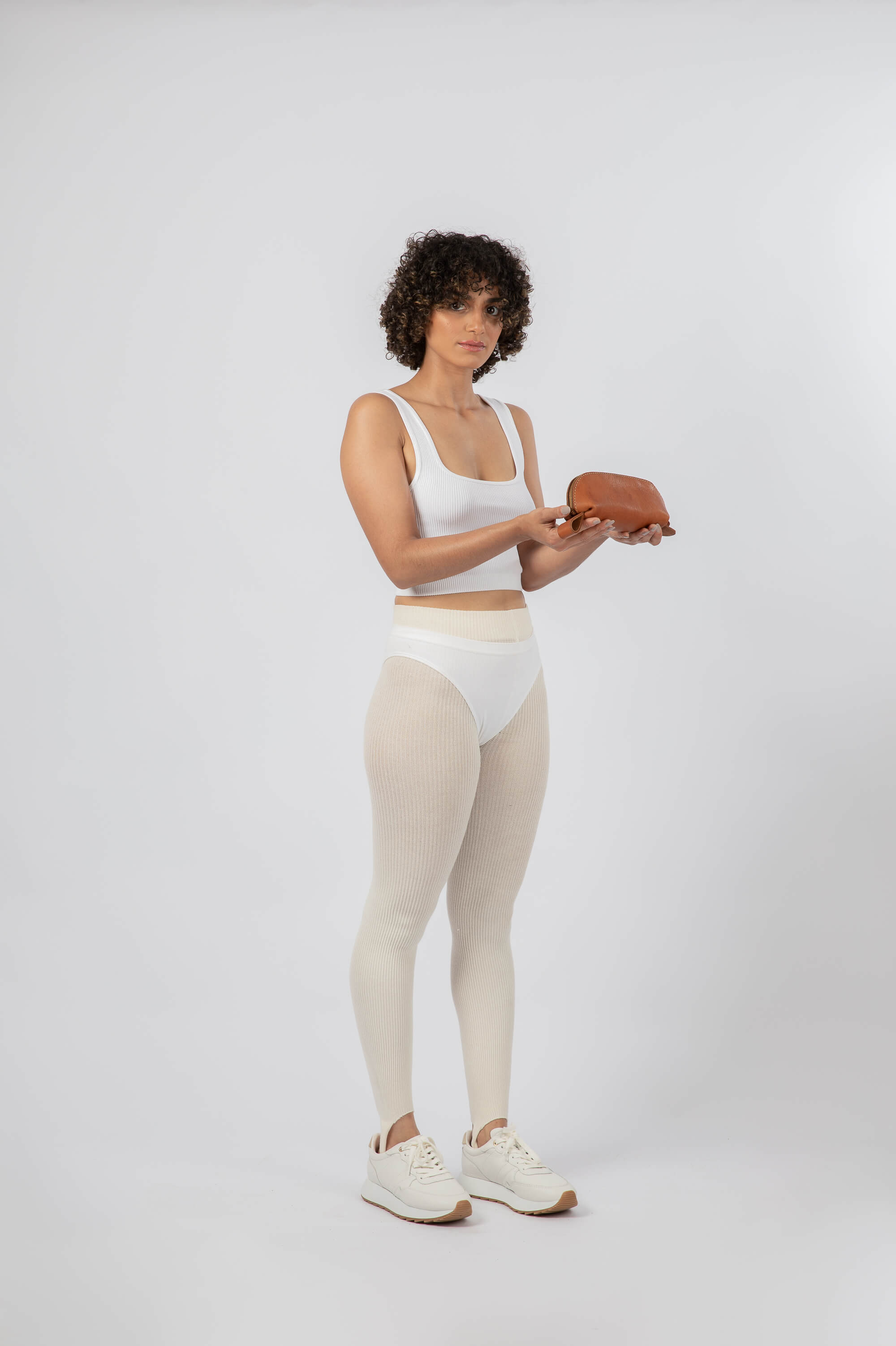 Leather Pencil Case Cognac