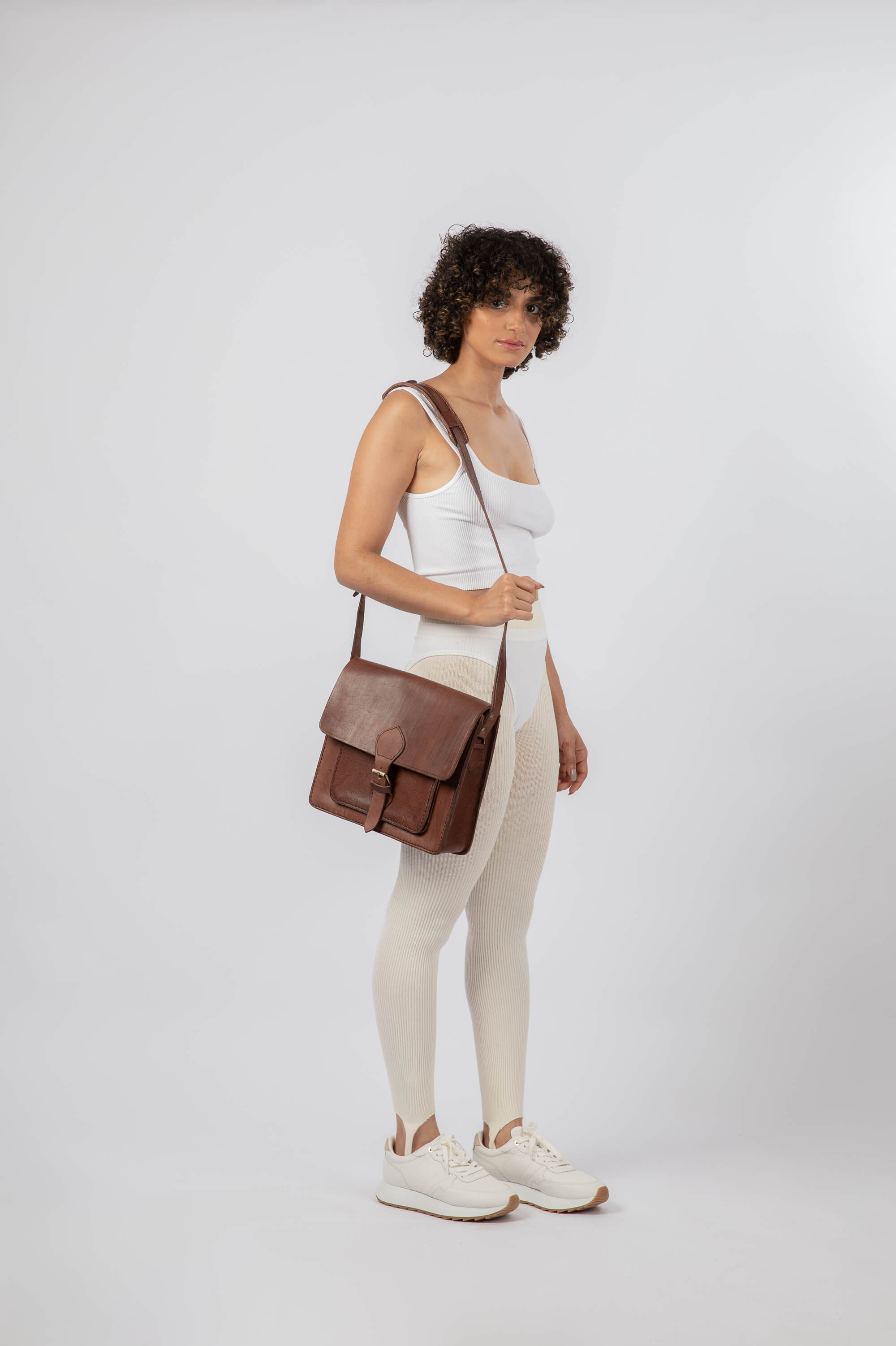  Handmade real leather bucket bag - Soft veg tanned leather :  Handmade Products