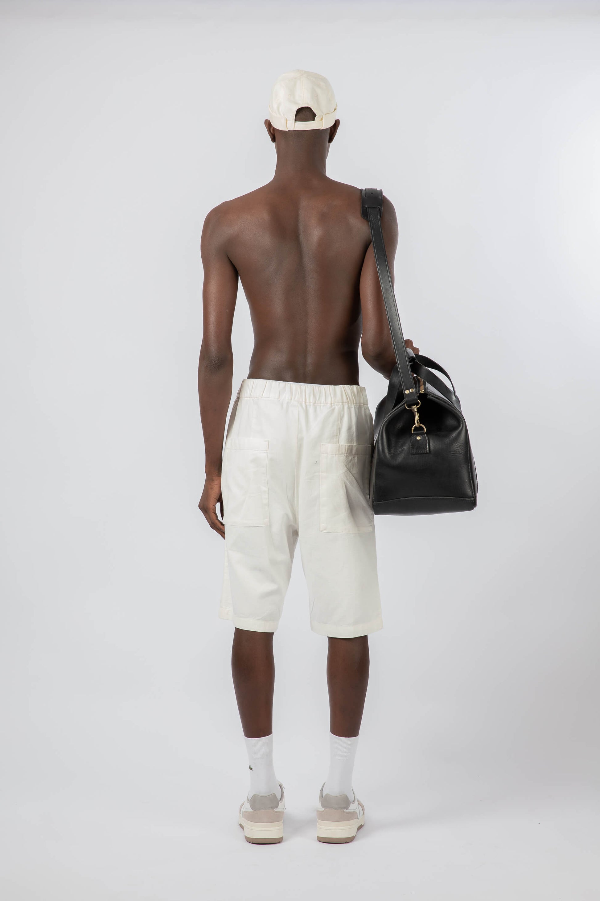 Leather Weekender Bag Black