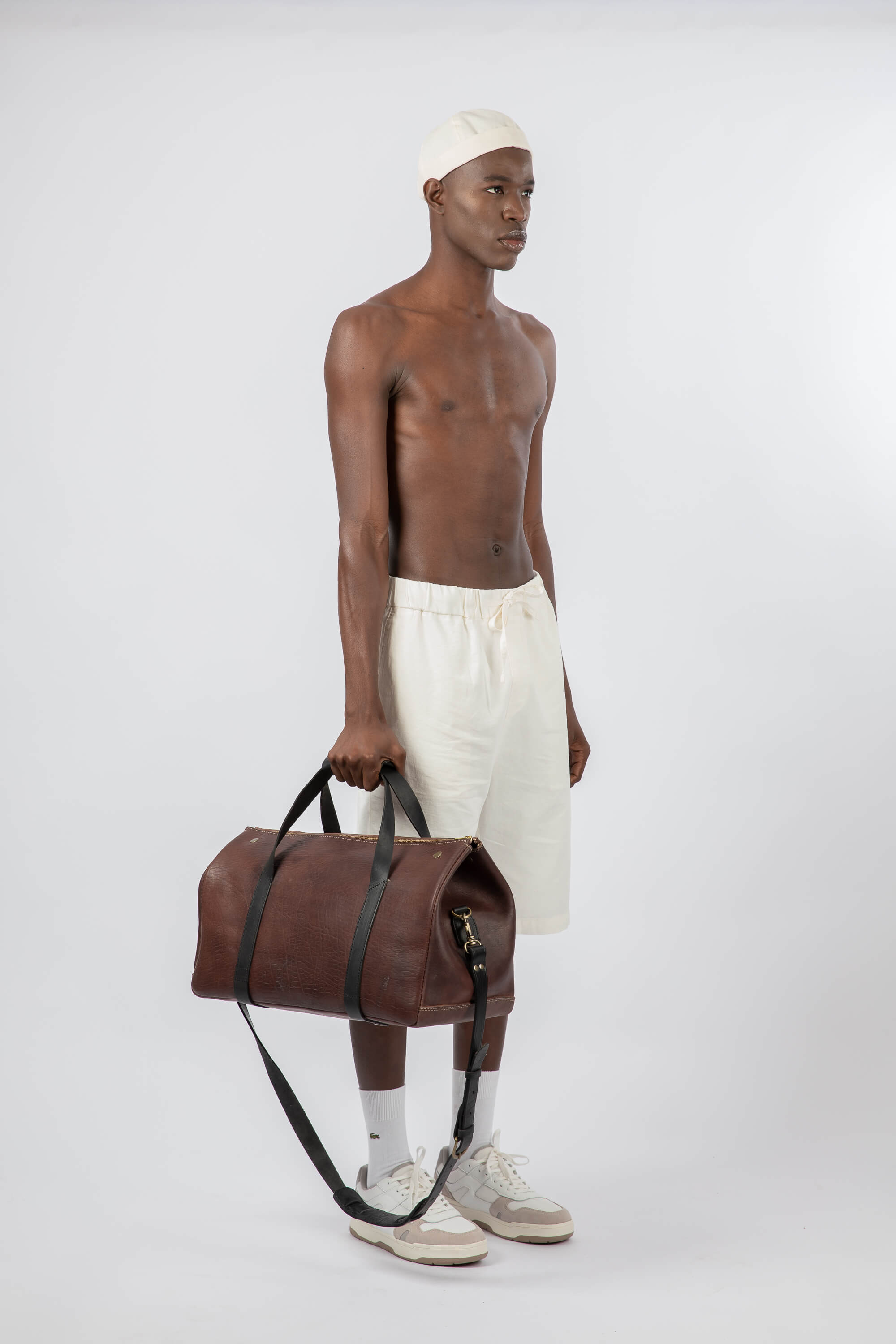 Leather Weekender Bag Chestnut