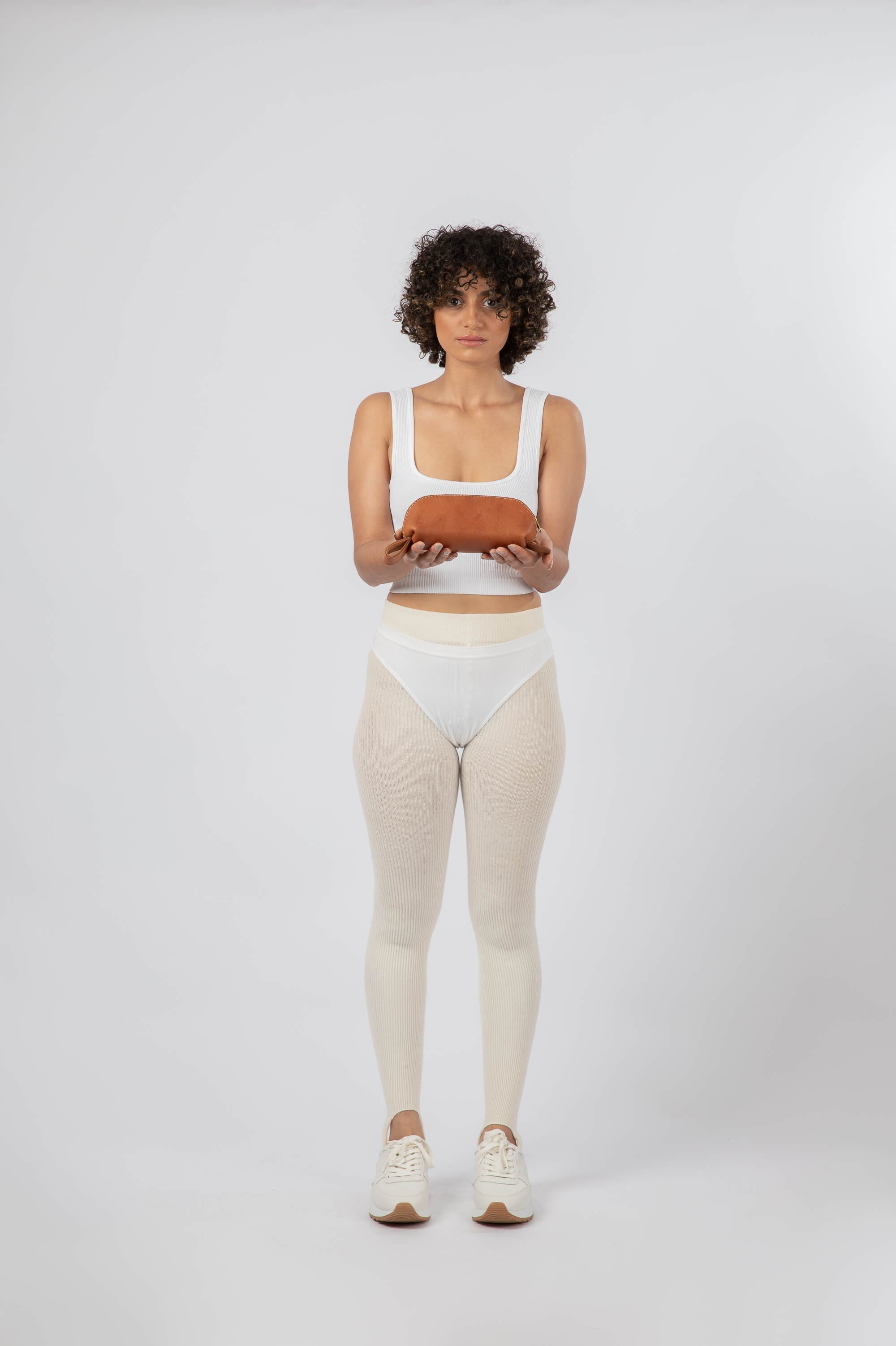 Leather Pencil Case Cognac