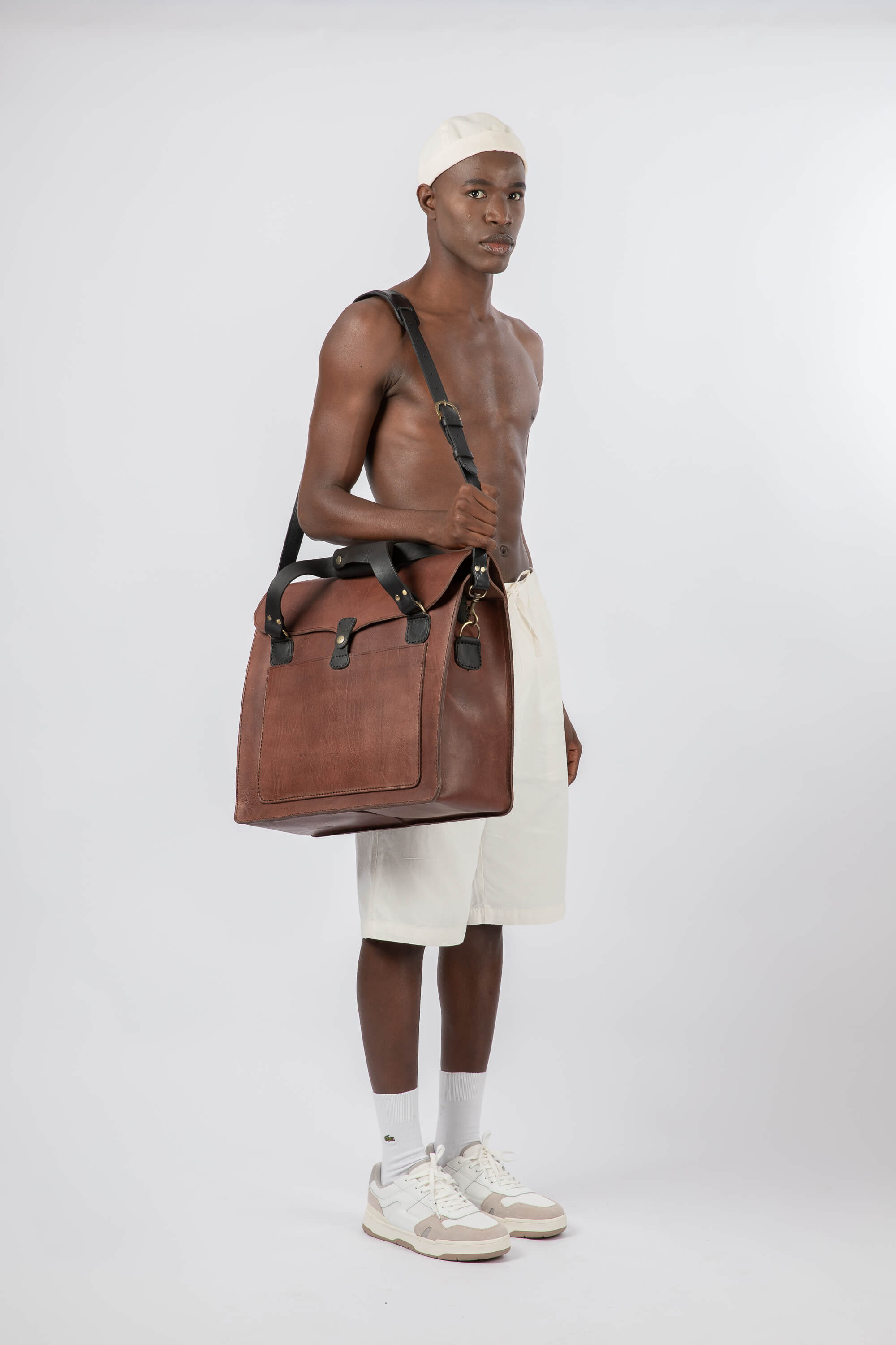 Leather Architect Portfolio Bag Chestnut