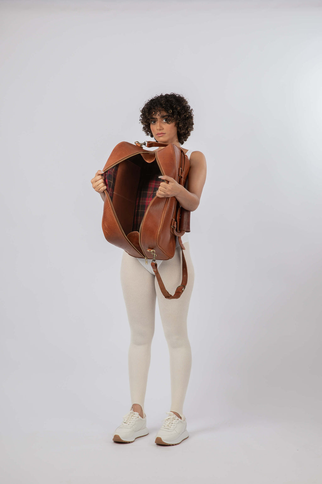 Leather Cabin Bag Chestnut