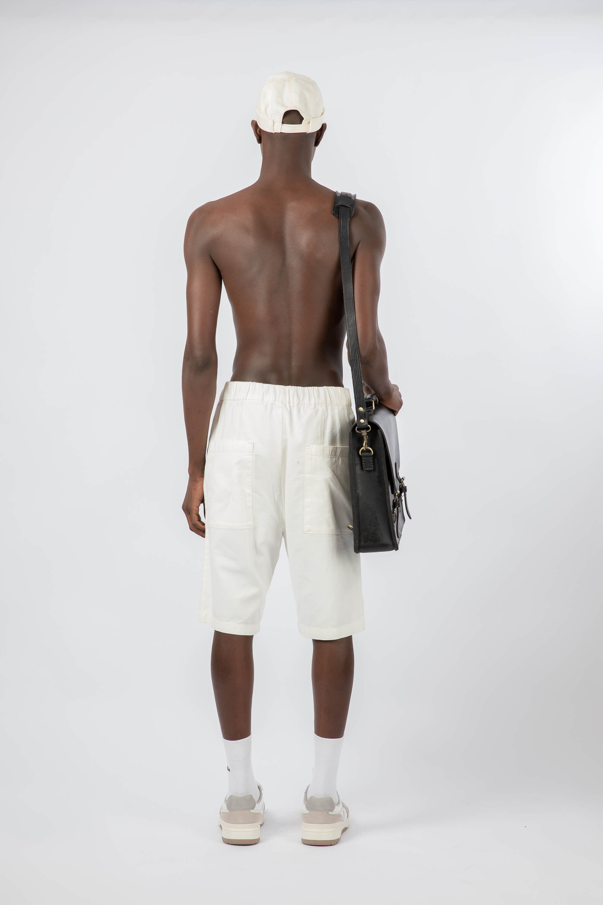 Leather Messenger Bag 15" Black