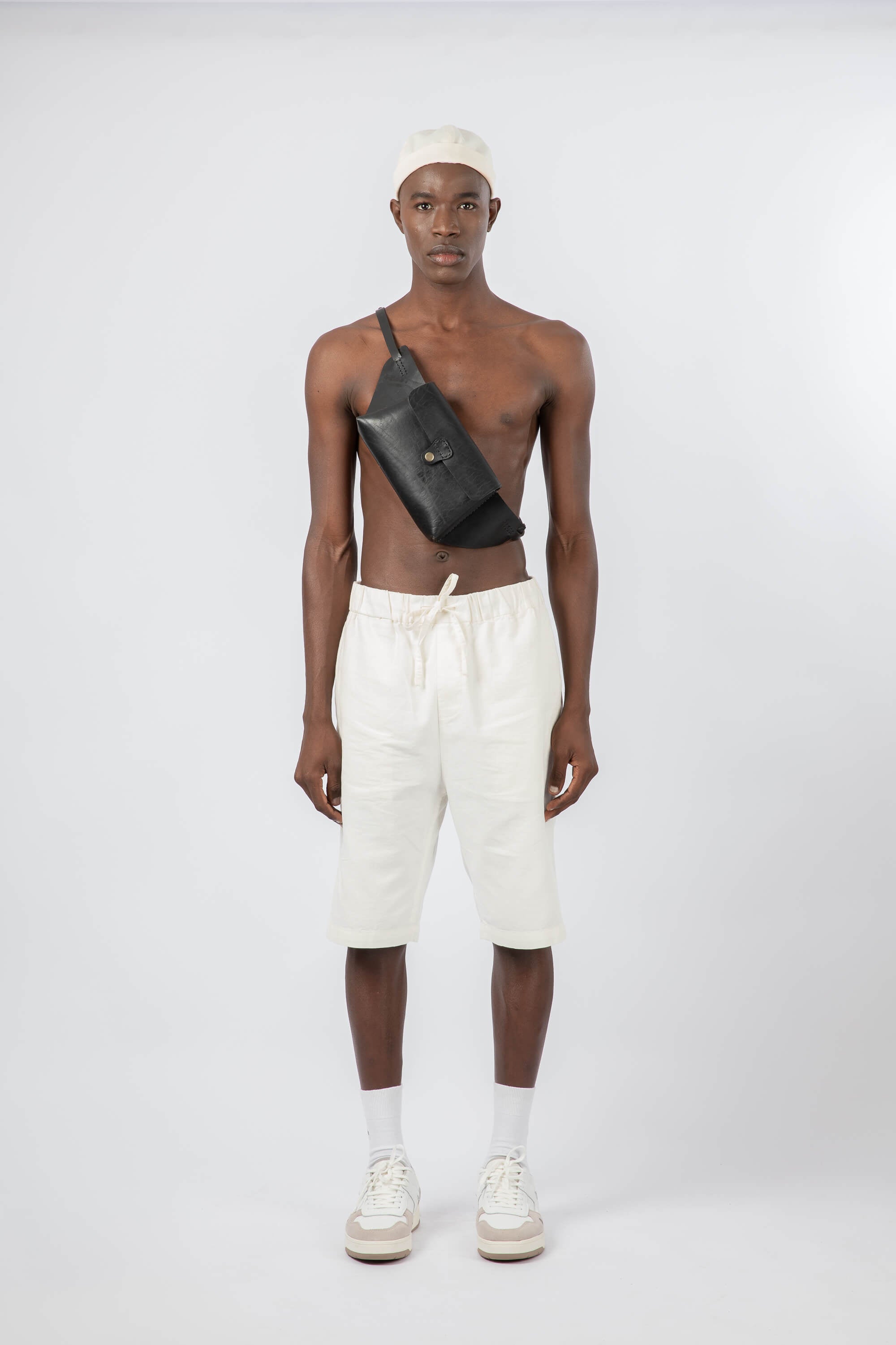 Leather Belt Bag Black