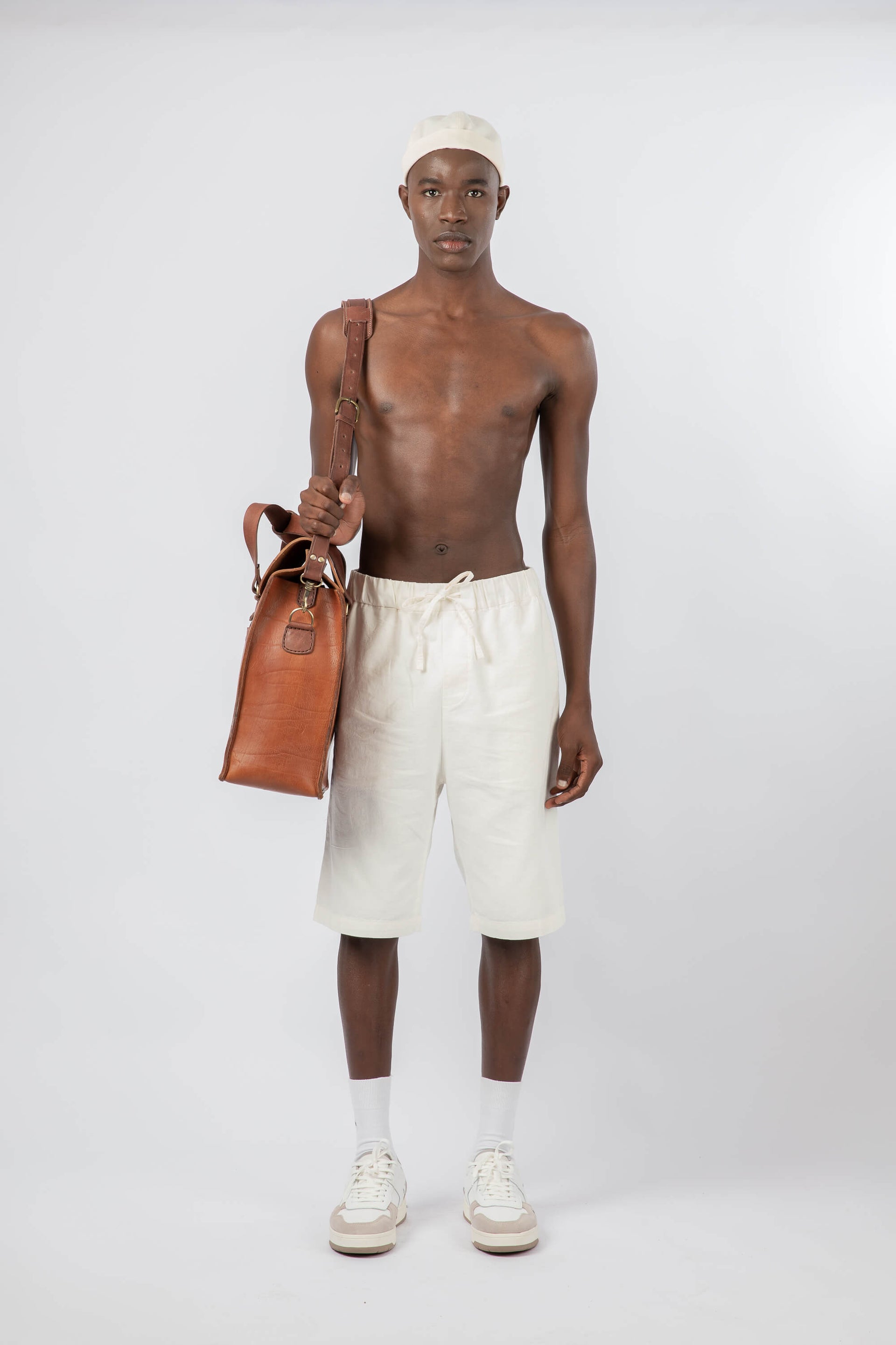 Leather Architect Portfolio Bag Cognac