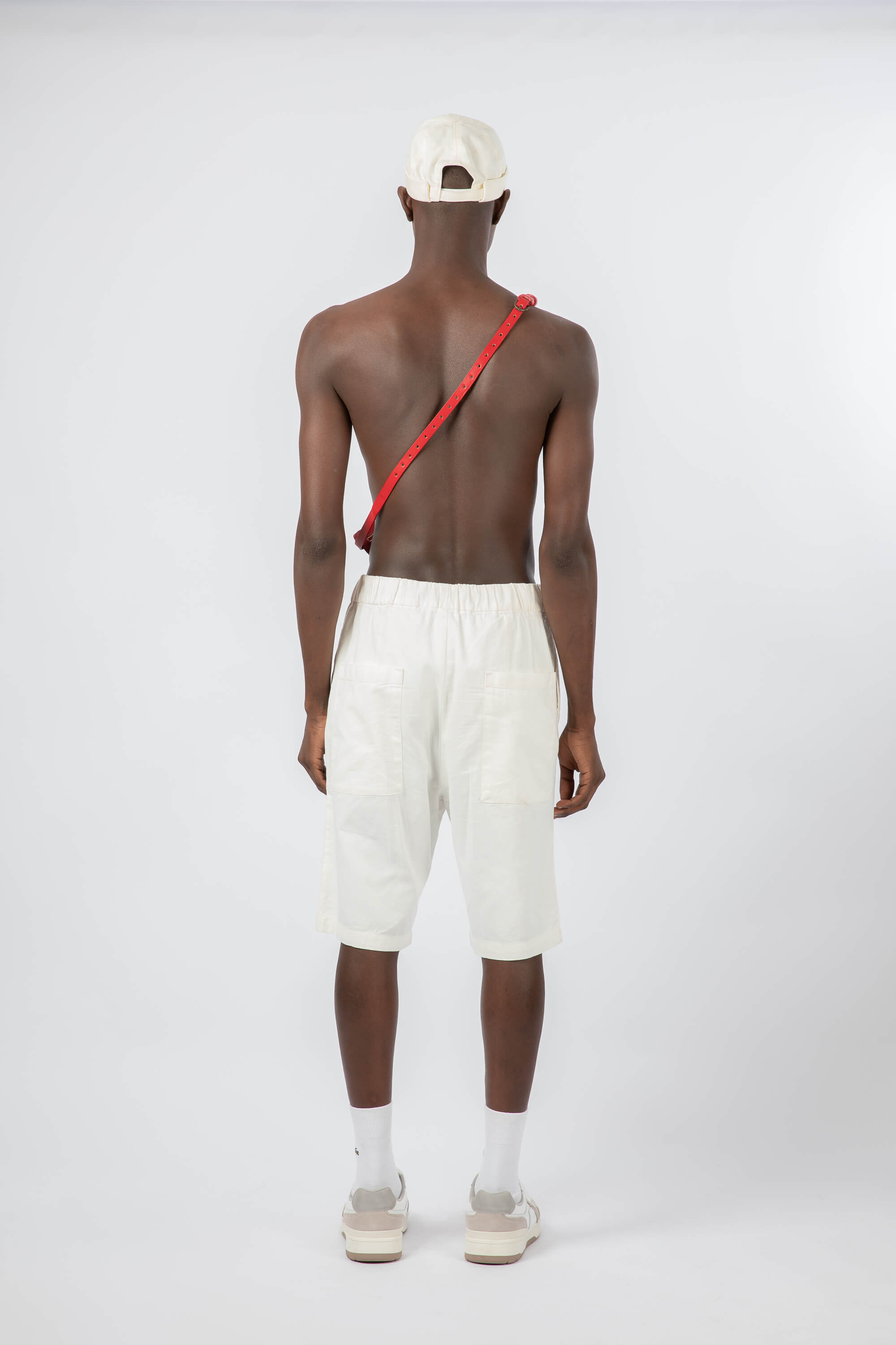 Leather Belt Bag Red