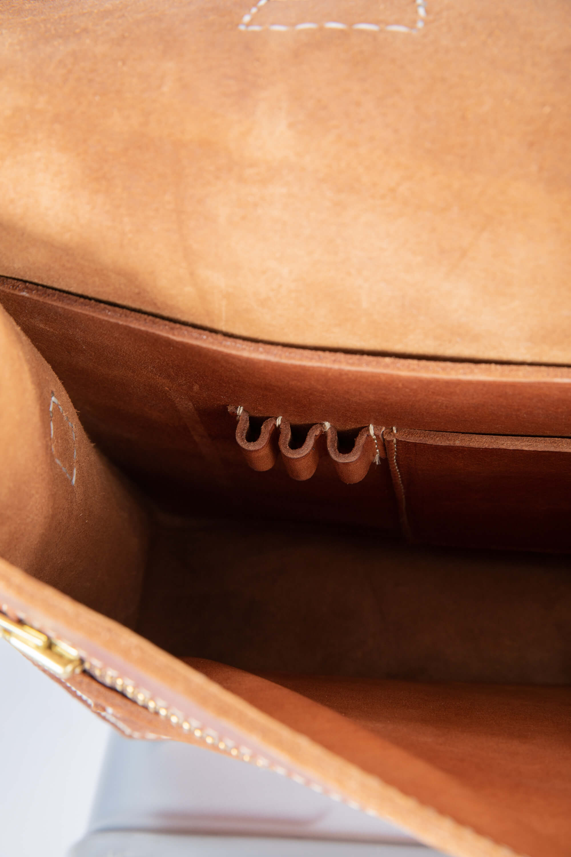 Leather Messenger Bag 15" Black