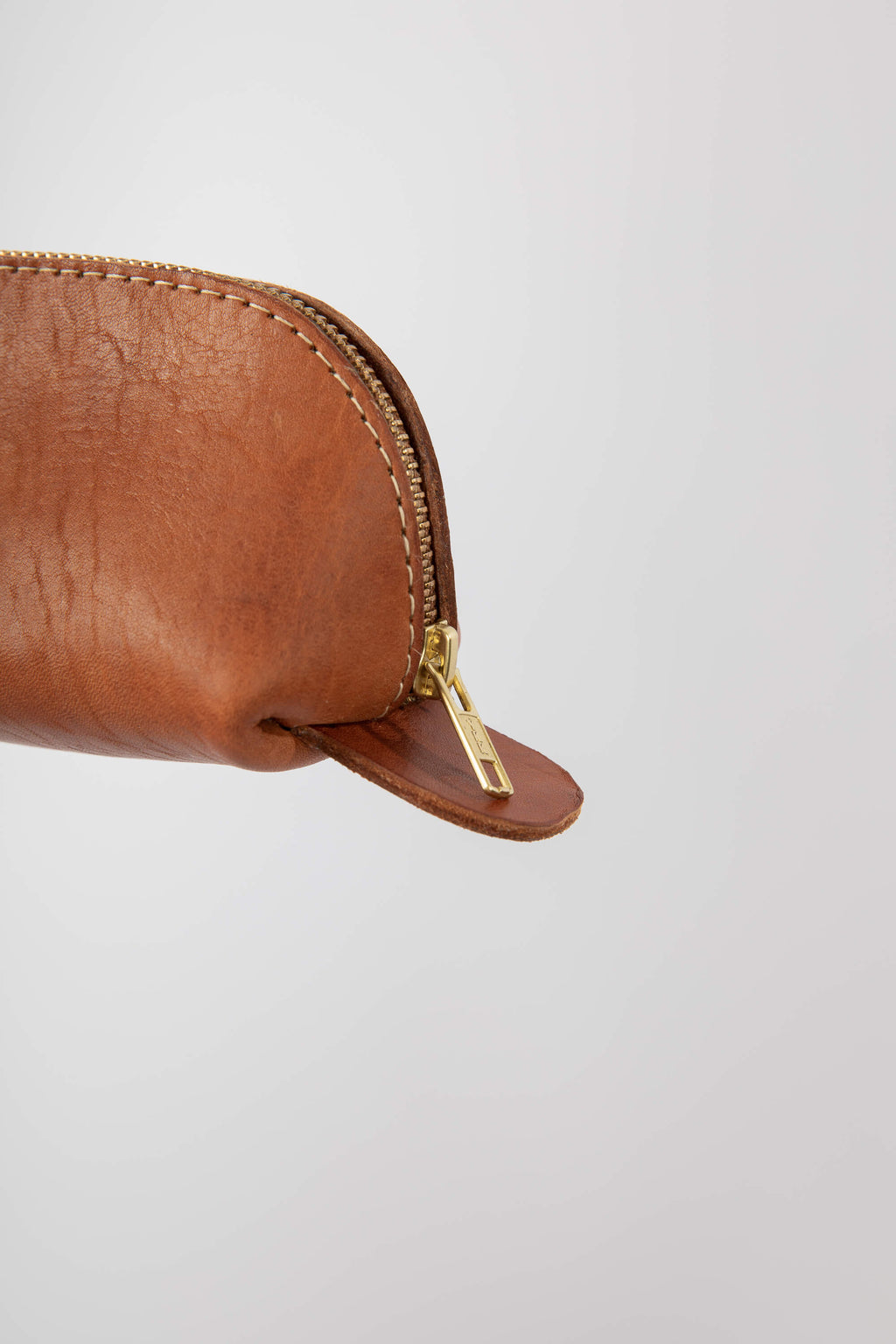Leather Pencil Case Cognac