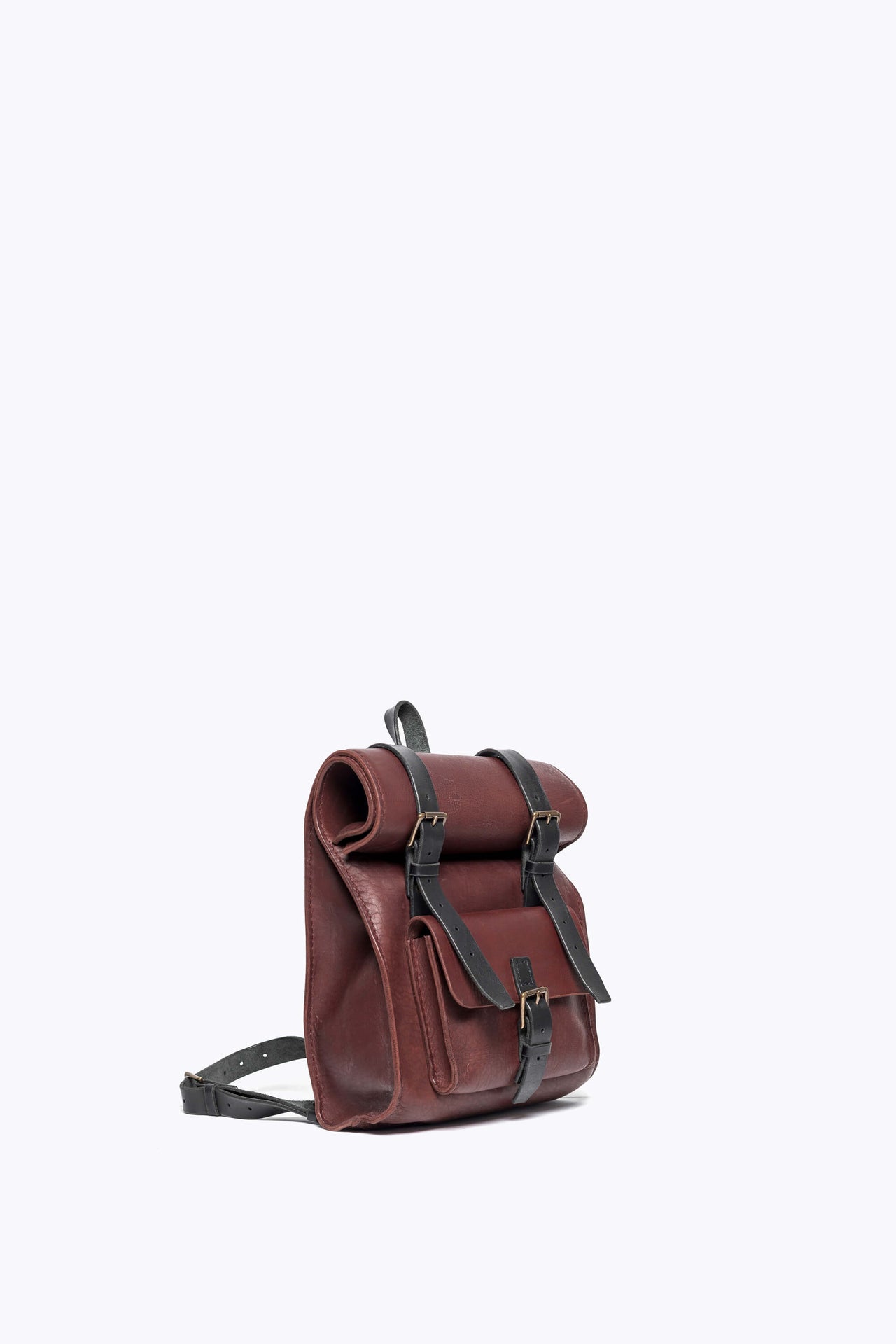 Leather Rucksack Small Chestnut