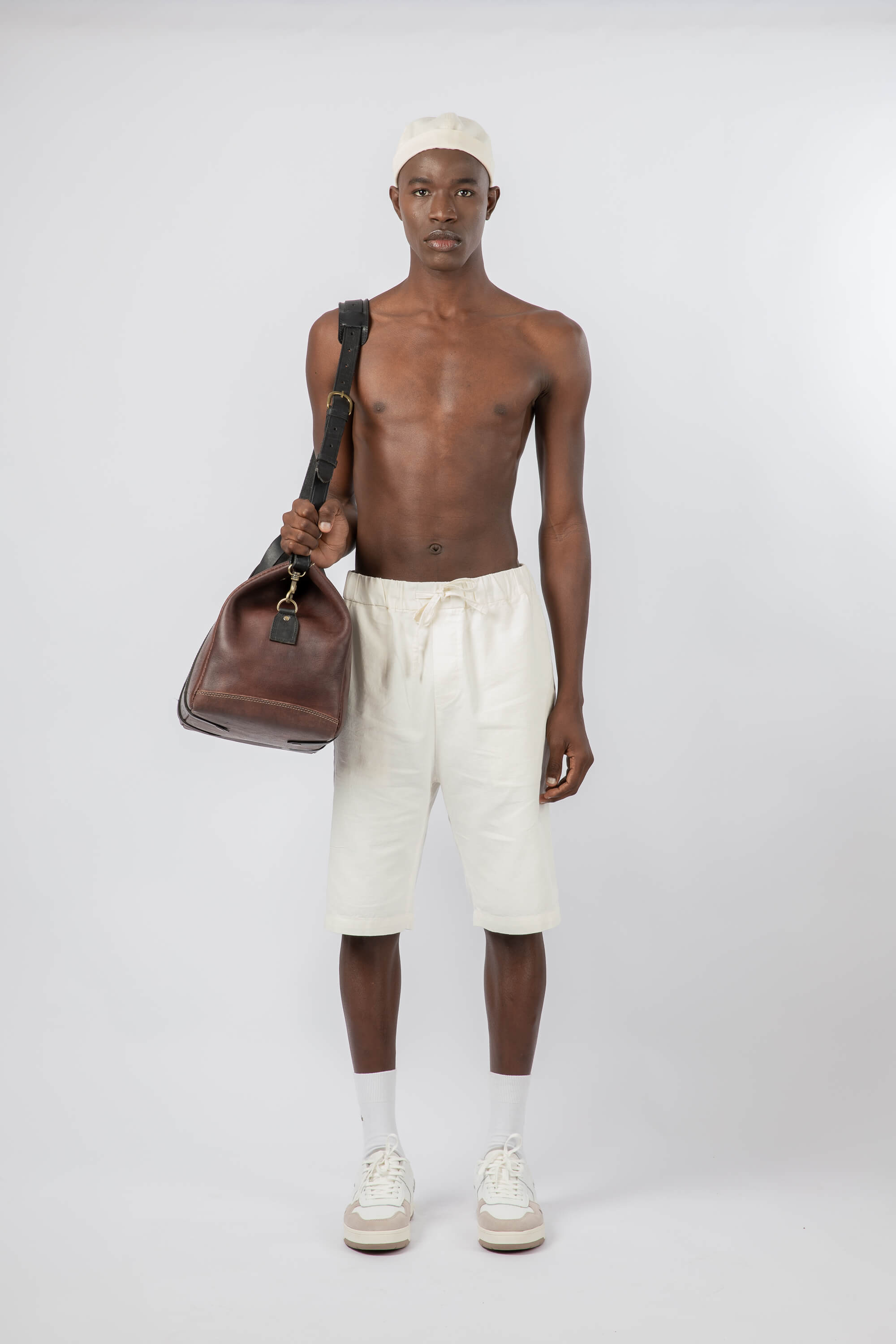 Leather Weekender Bag Chestnut