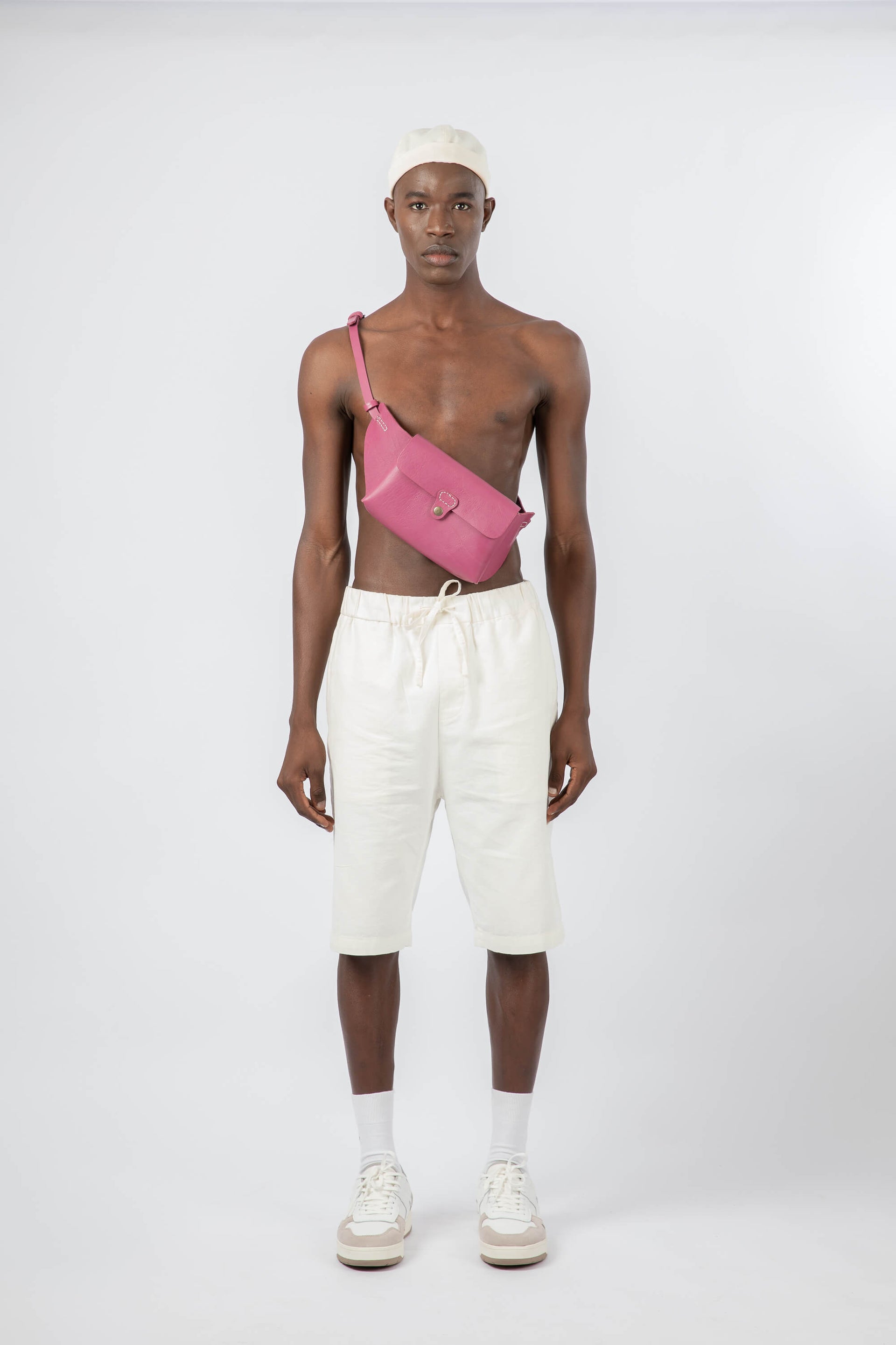 Leather Belt Bag Pink
