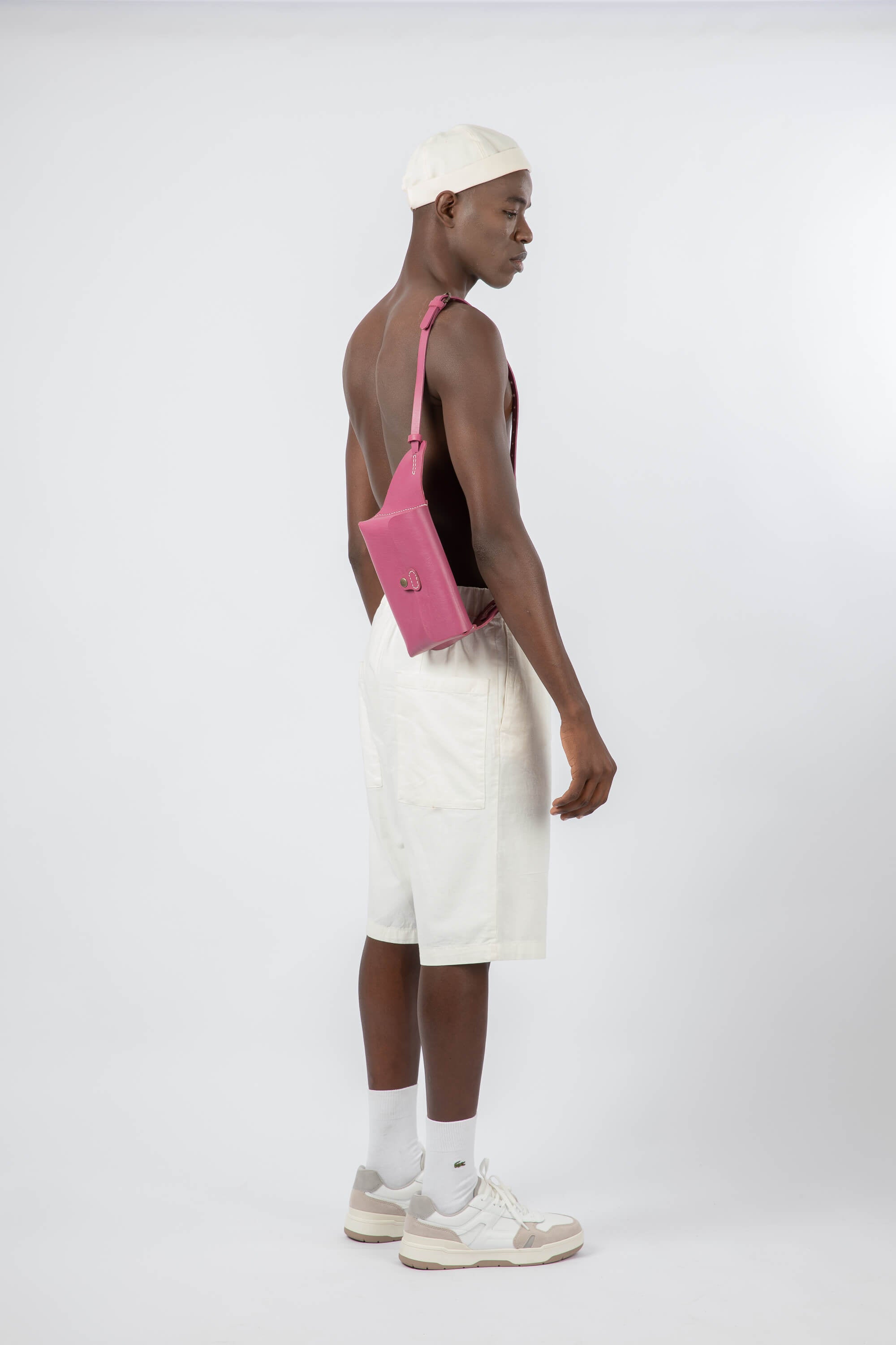 Leather Belt Bag Pink