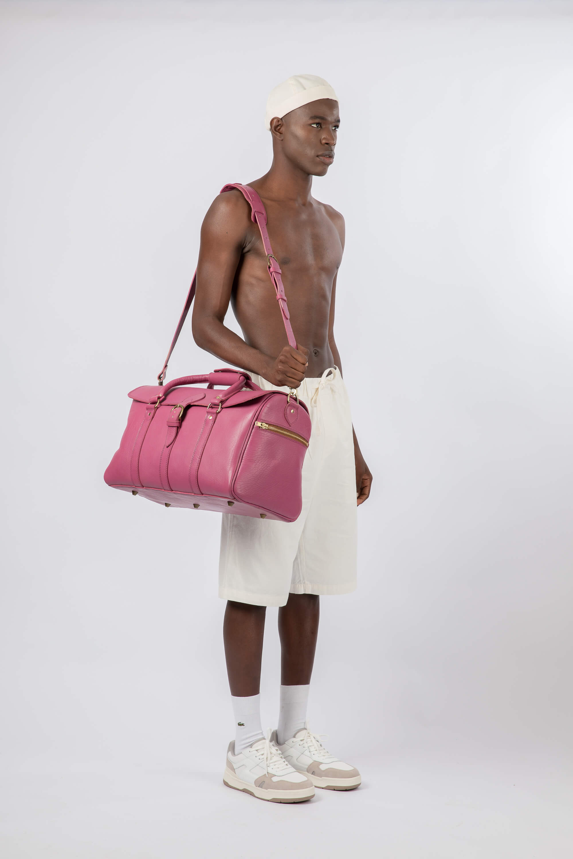 Leather Medium Duffle Bag Red Linden Is Enough