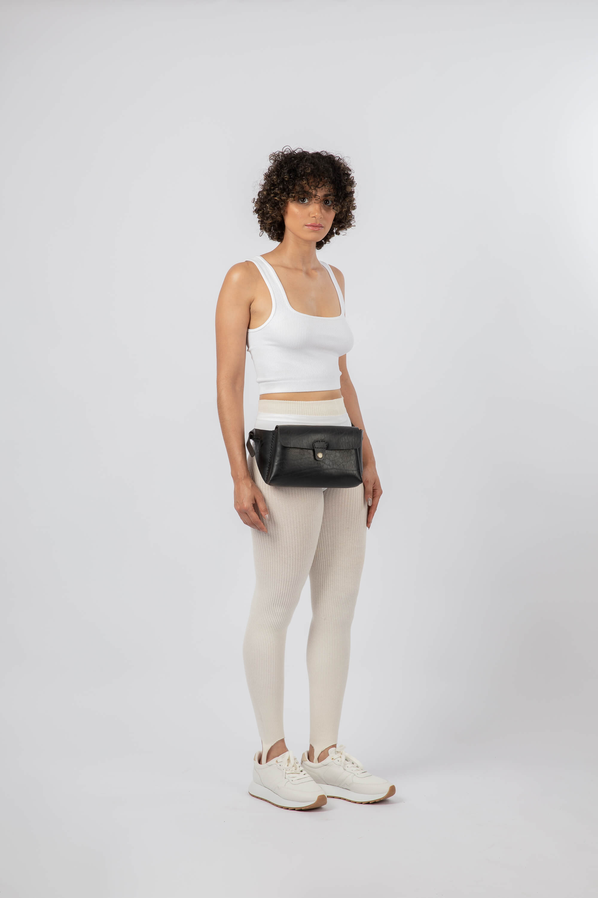 Leather Belt Bag Black