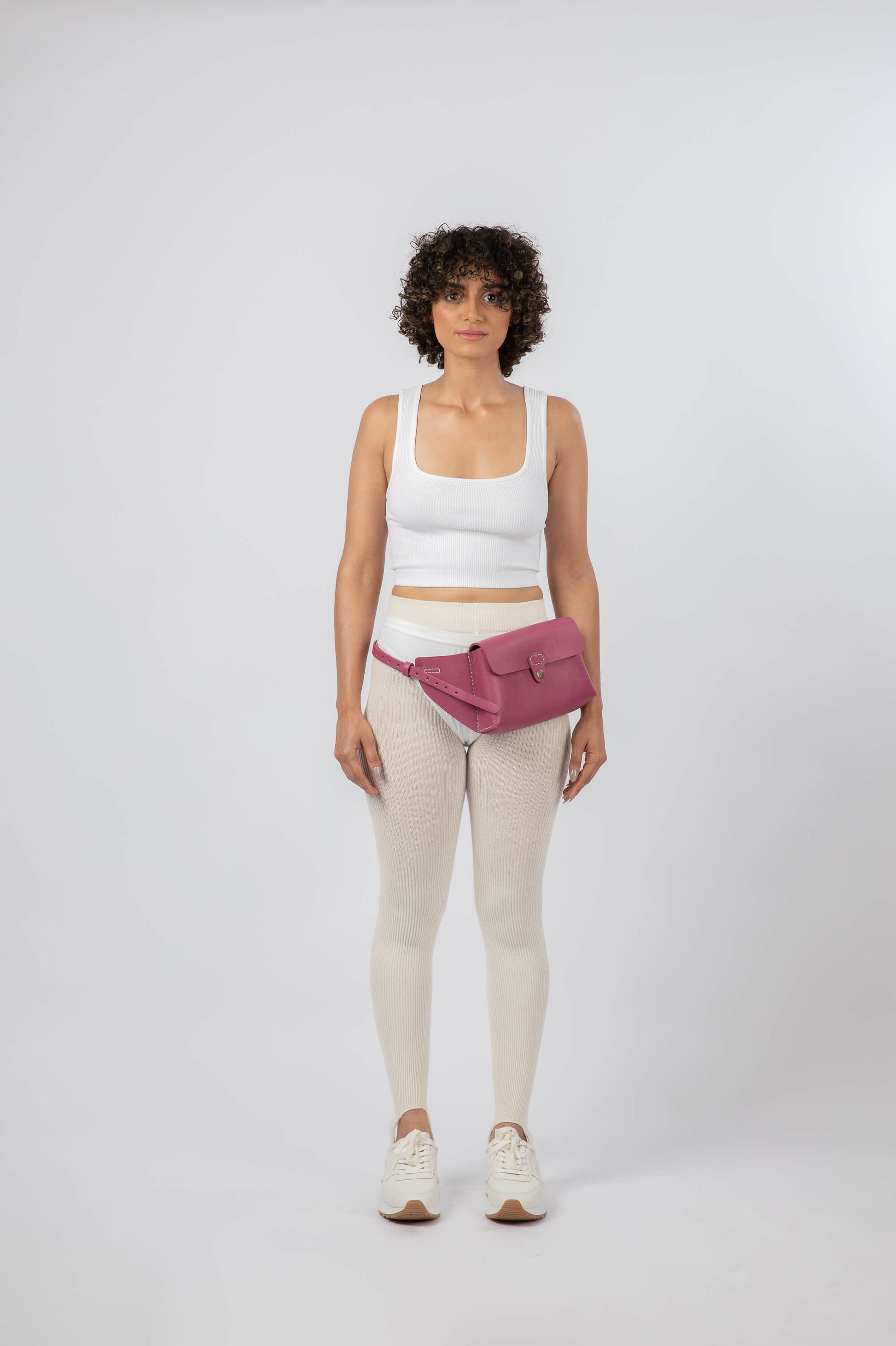 Leather Belt Bag Pink